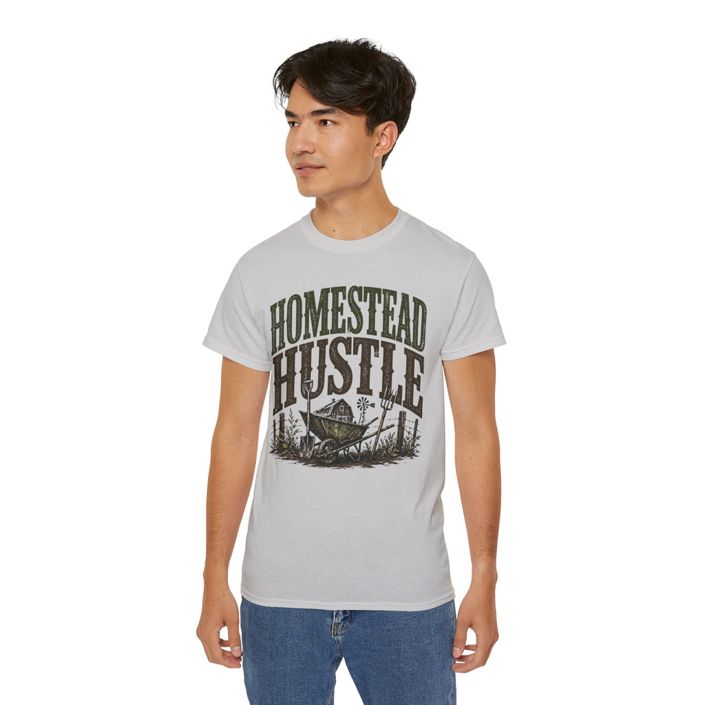 Homestead Hustle – Vintage Farm Life Graphic Tee