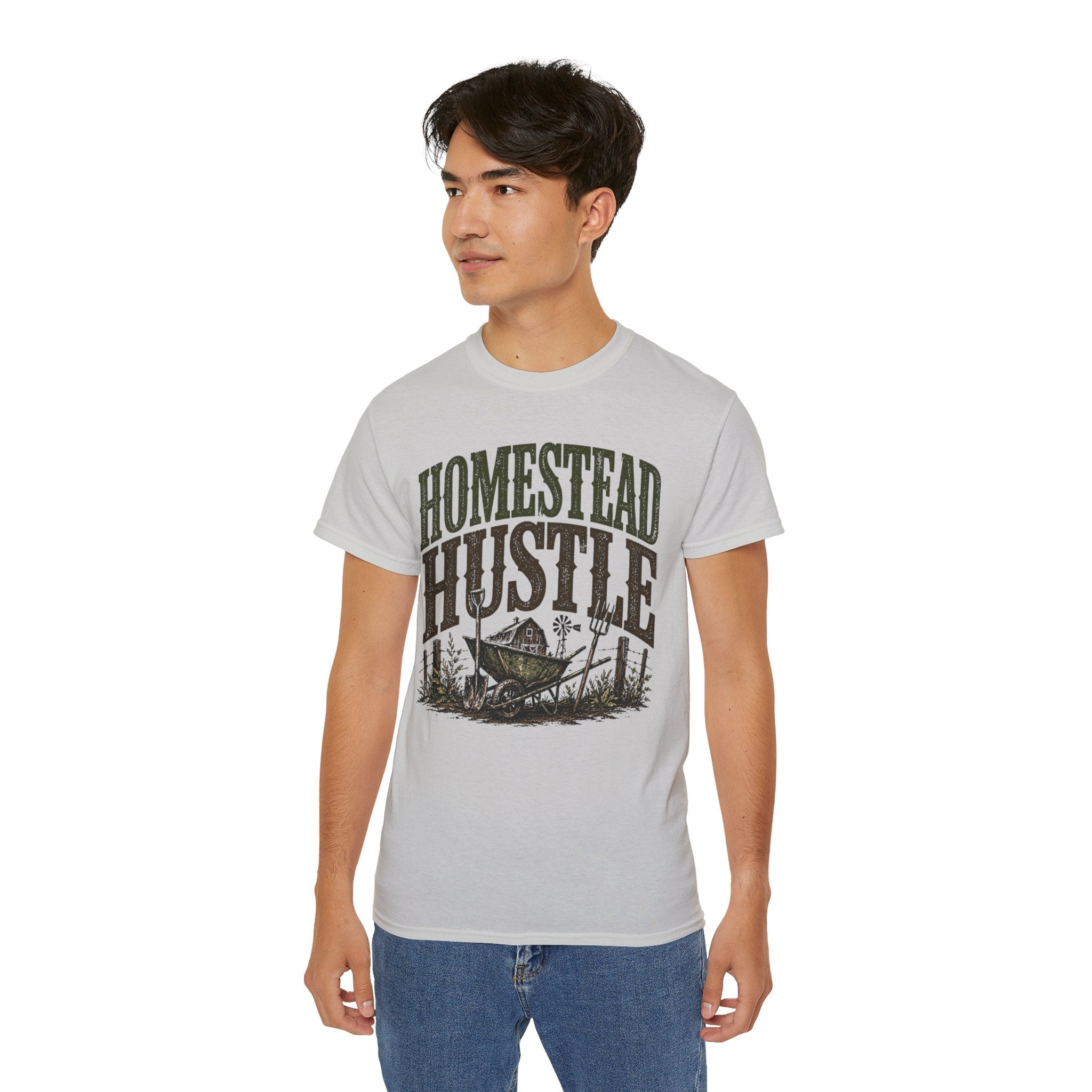 Homestead Hustle – Vintage Farm Life Graphic Tee