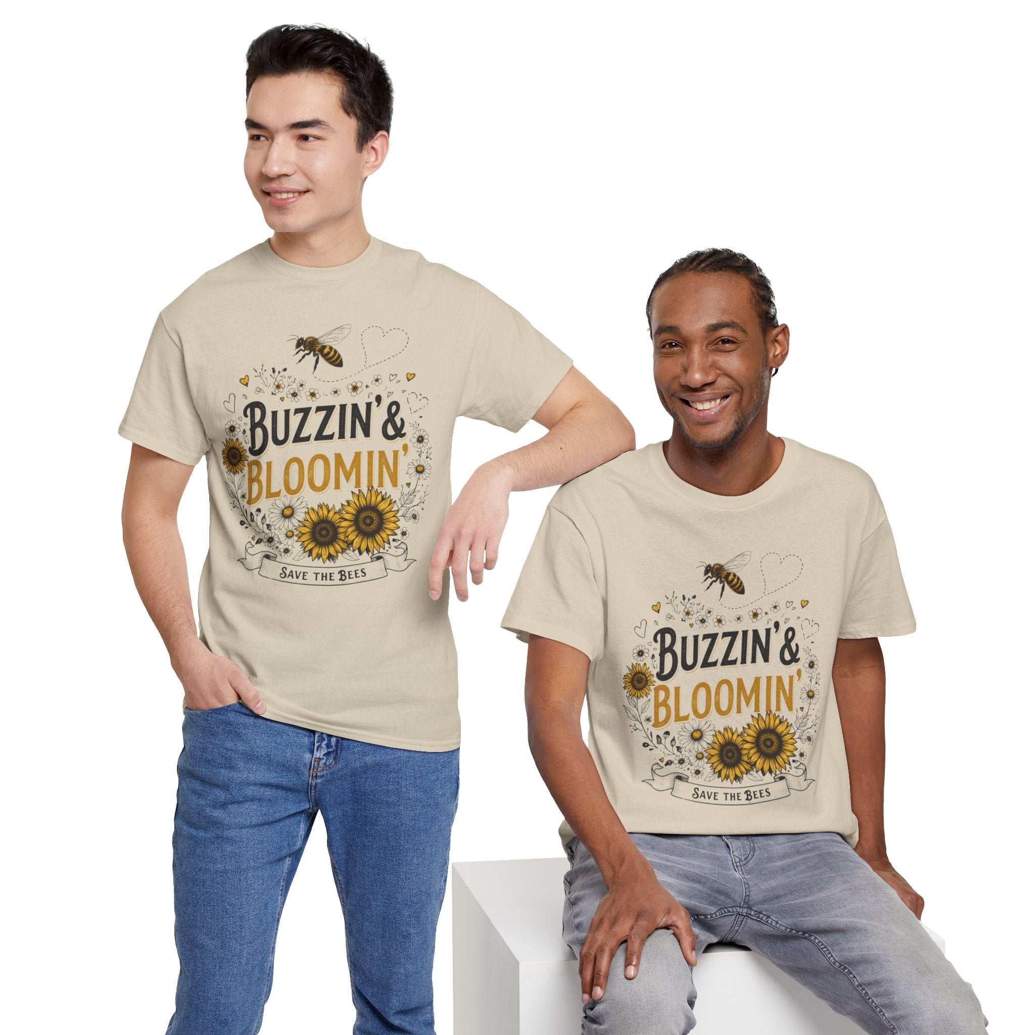 Buzzin’ & Bloomin’ Shirt – Save the Bees Garden Tee