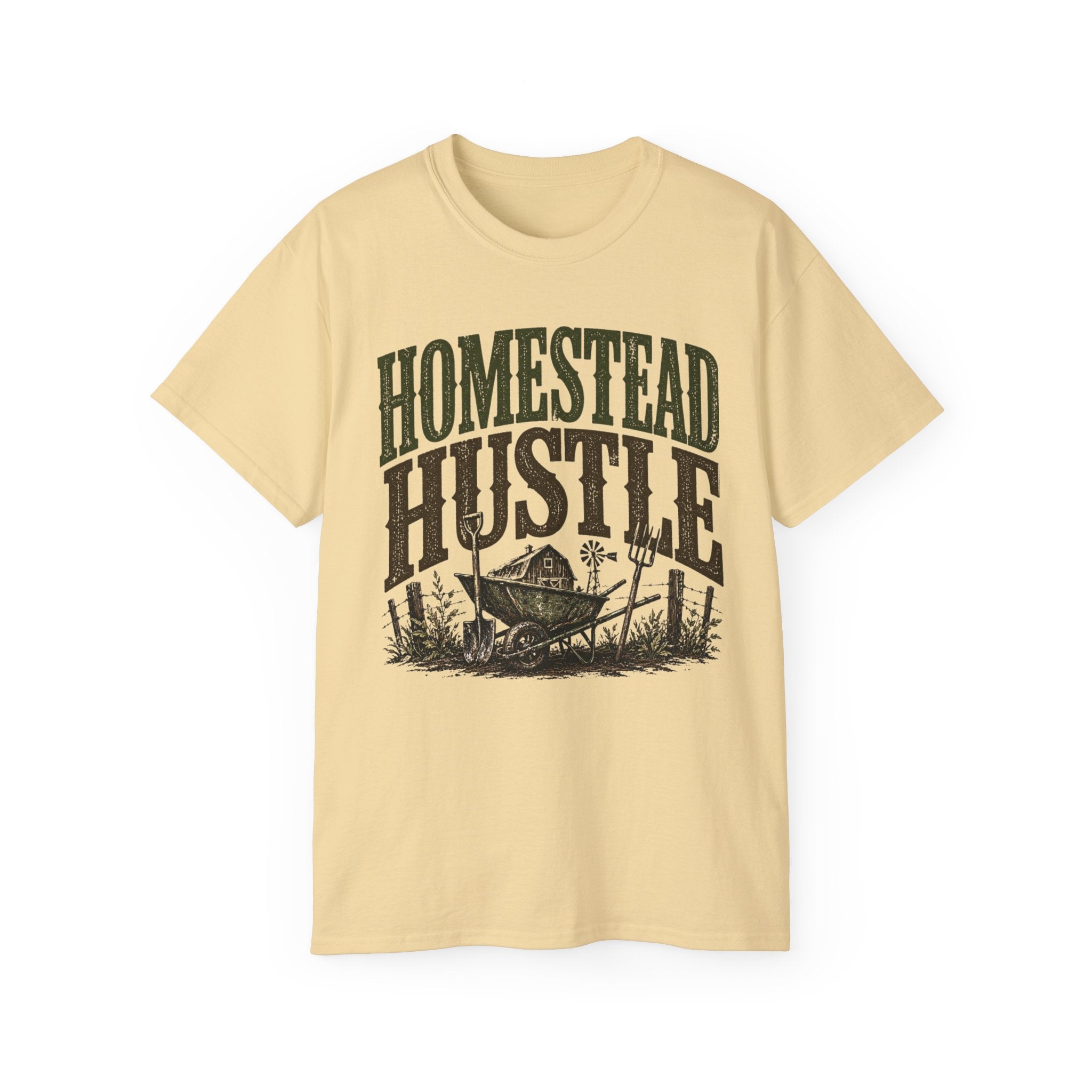 Homestead Hustle – Vintage Farm Life Graphic Tee
