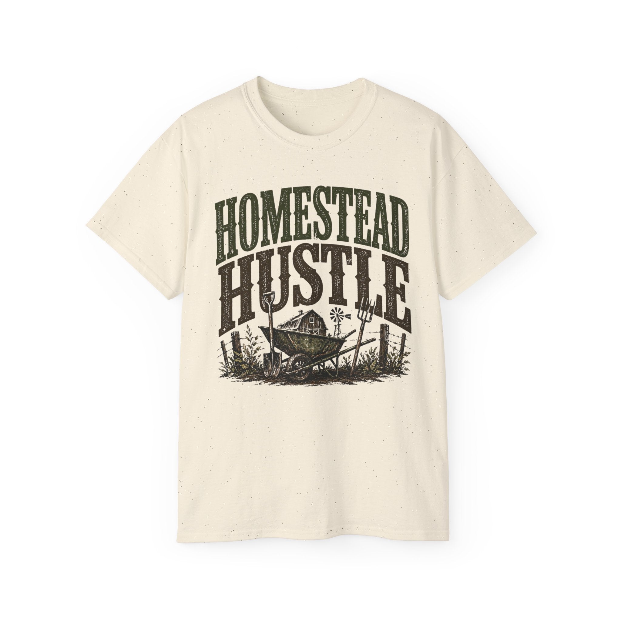 Homestead Hustle – Vintage Farm Life Graphic Tee