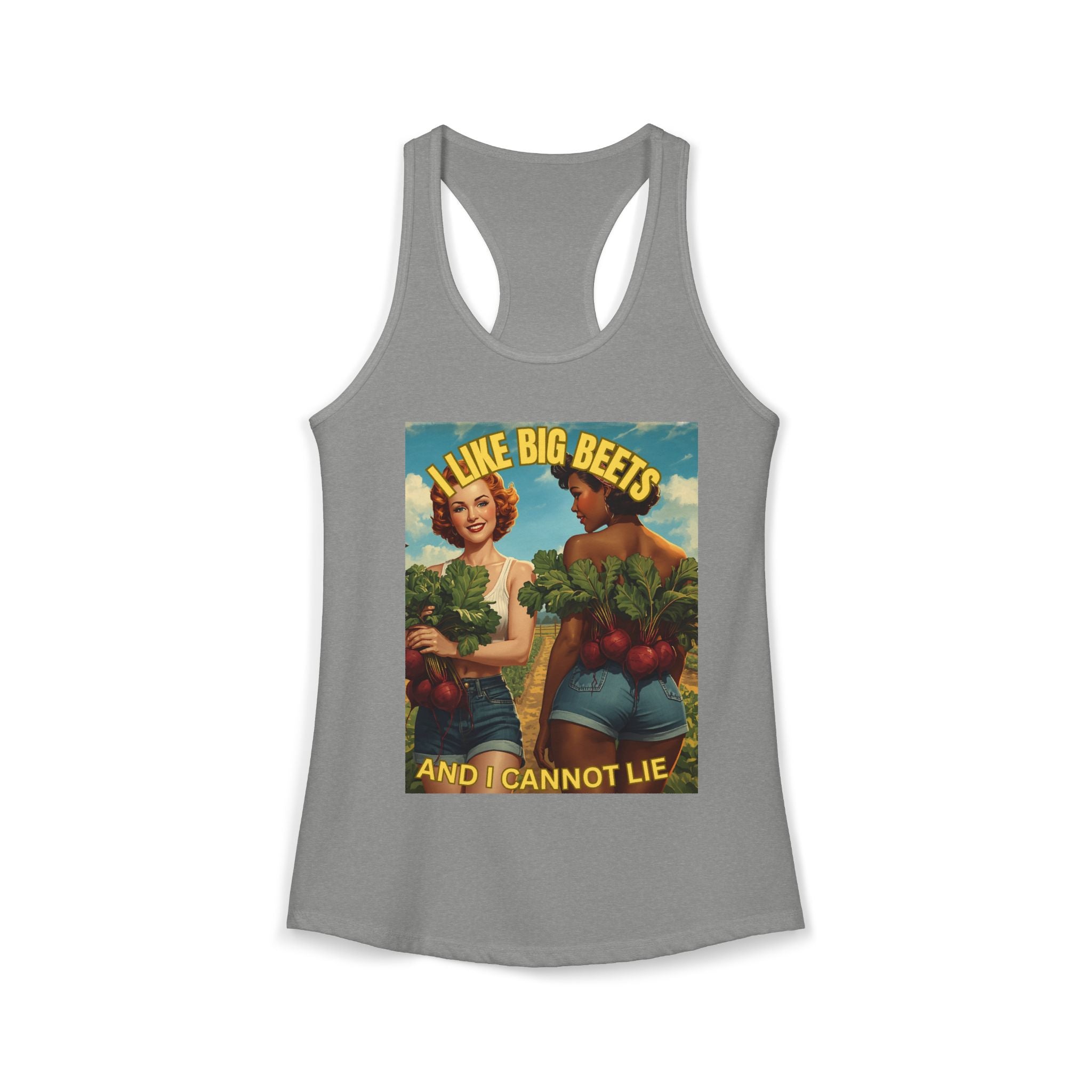 I Like Big Beets And I Cannot Lie Tank Top | Funny Gardening Tank | Vintage Pin Up Garden Shirt | Plant Lover Gift | Homestead Apparel