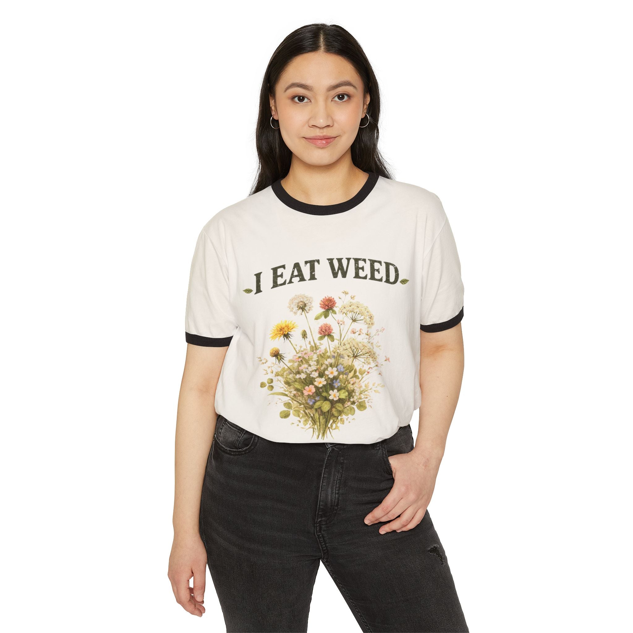 I Eat Weed Ringer Tee