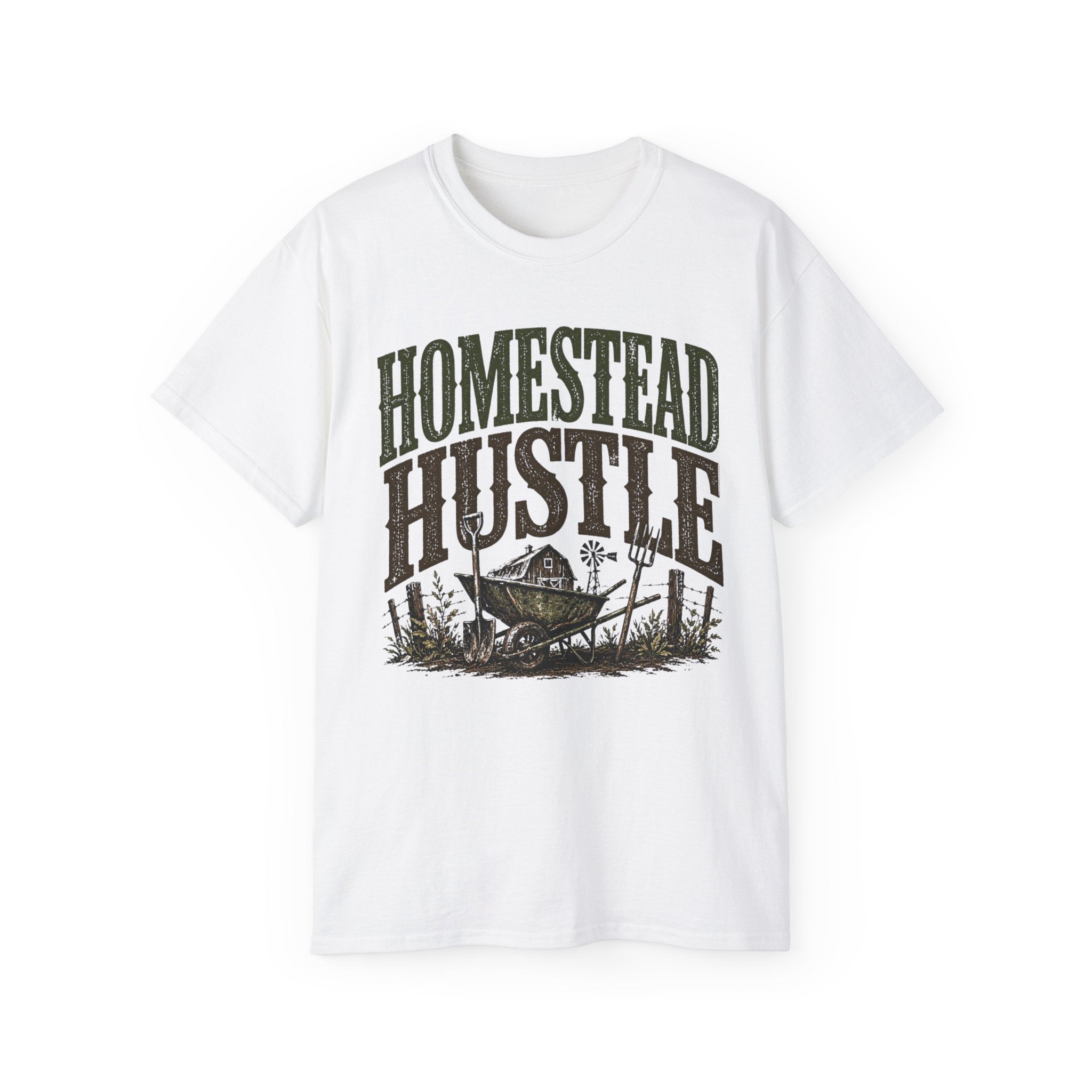 Homestead Hustle – Vintage Farm Life Graphic Tee