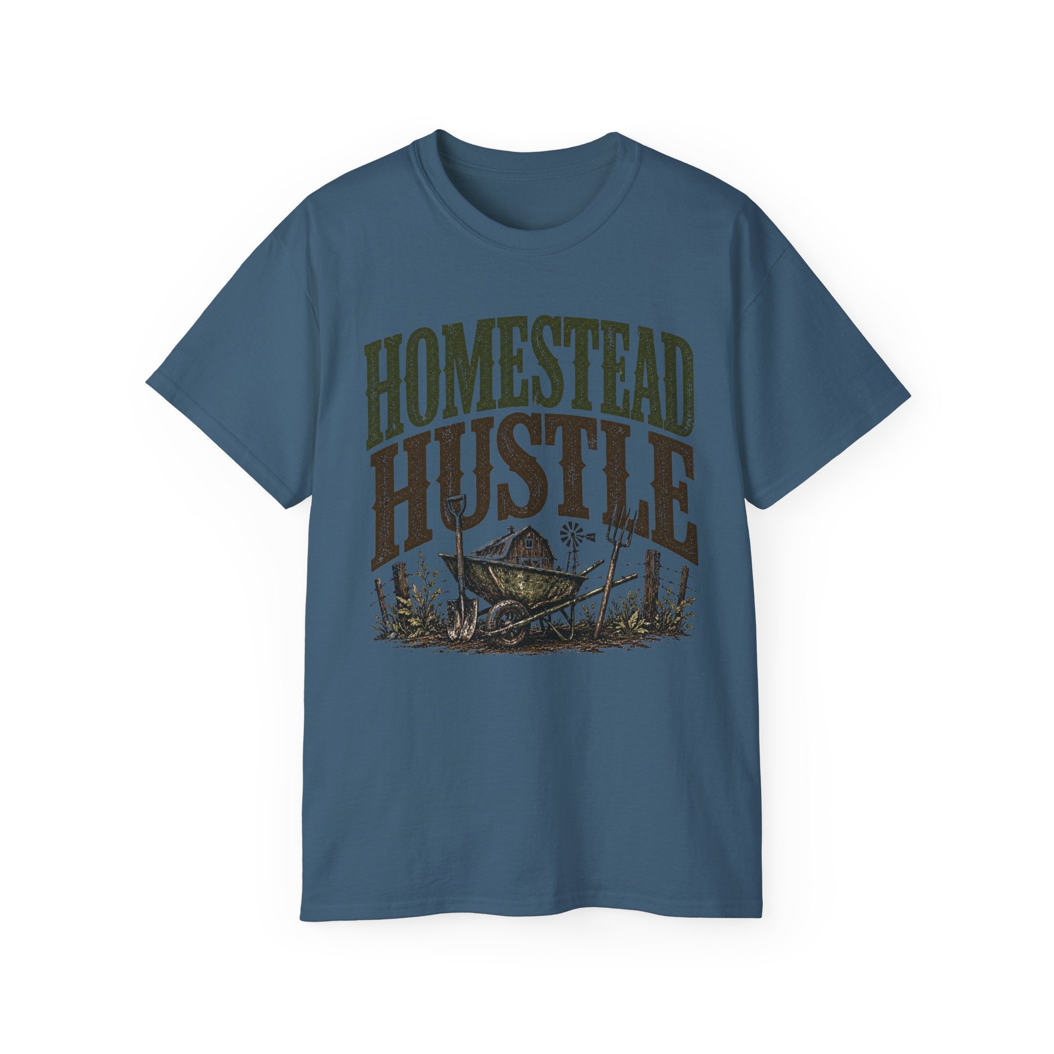 Homestead Hustle – Vintage Farm Life Graphic Tee