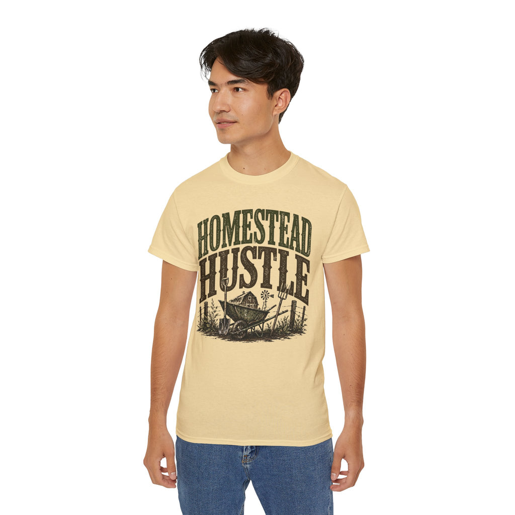 Homestead Hustle – Vintage Farm Life Graphic Tee