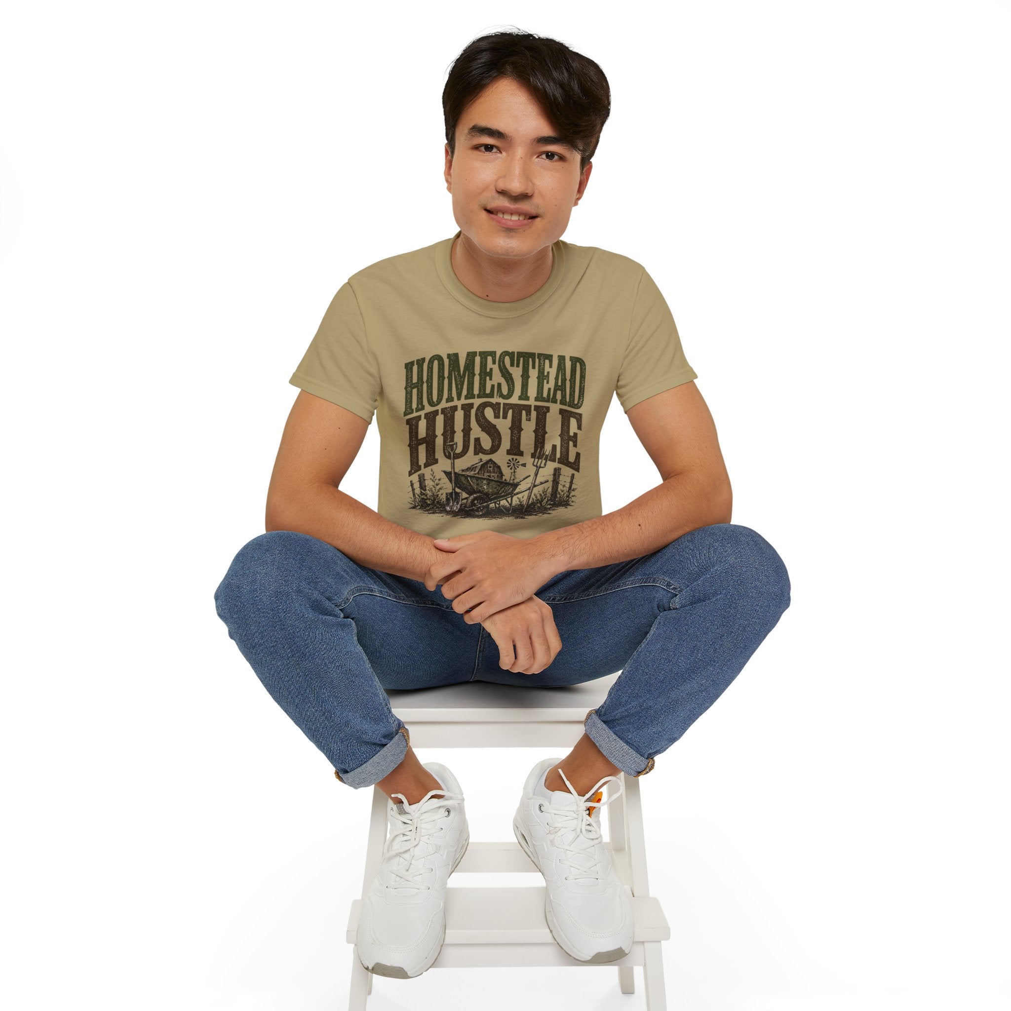 Homestead Hustle – Vintage Farm Life Graphic Tee