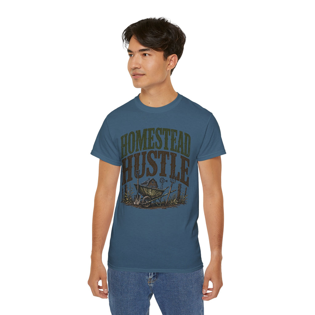 Homestead Hustle – Vintage Farm Life Graphic Tee