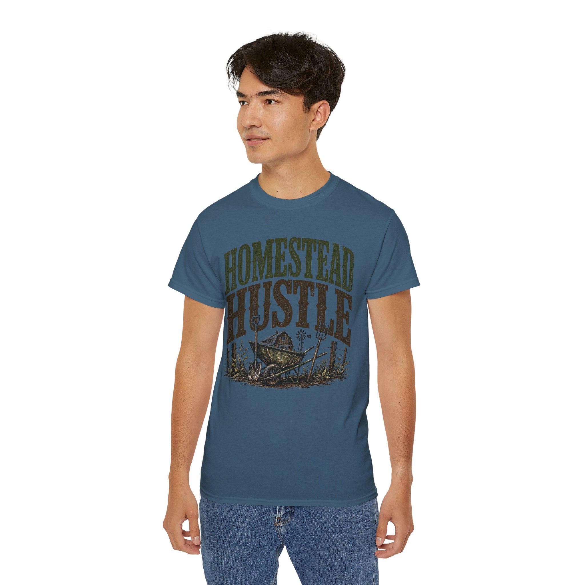 Homestead Hustle – Vintage Farm Life Graphic Tee