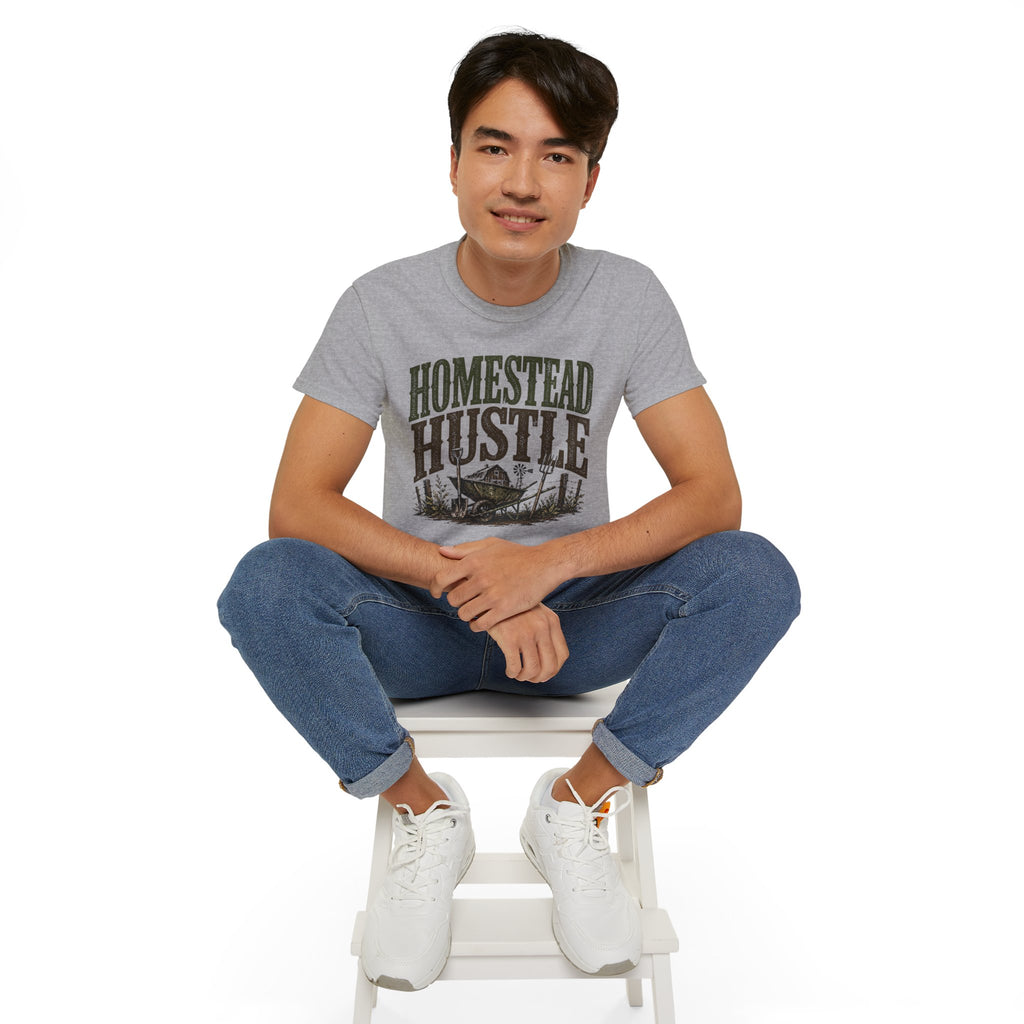 Homestead Hustle – Vintage Farm Life Graphic Tee