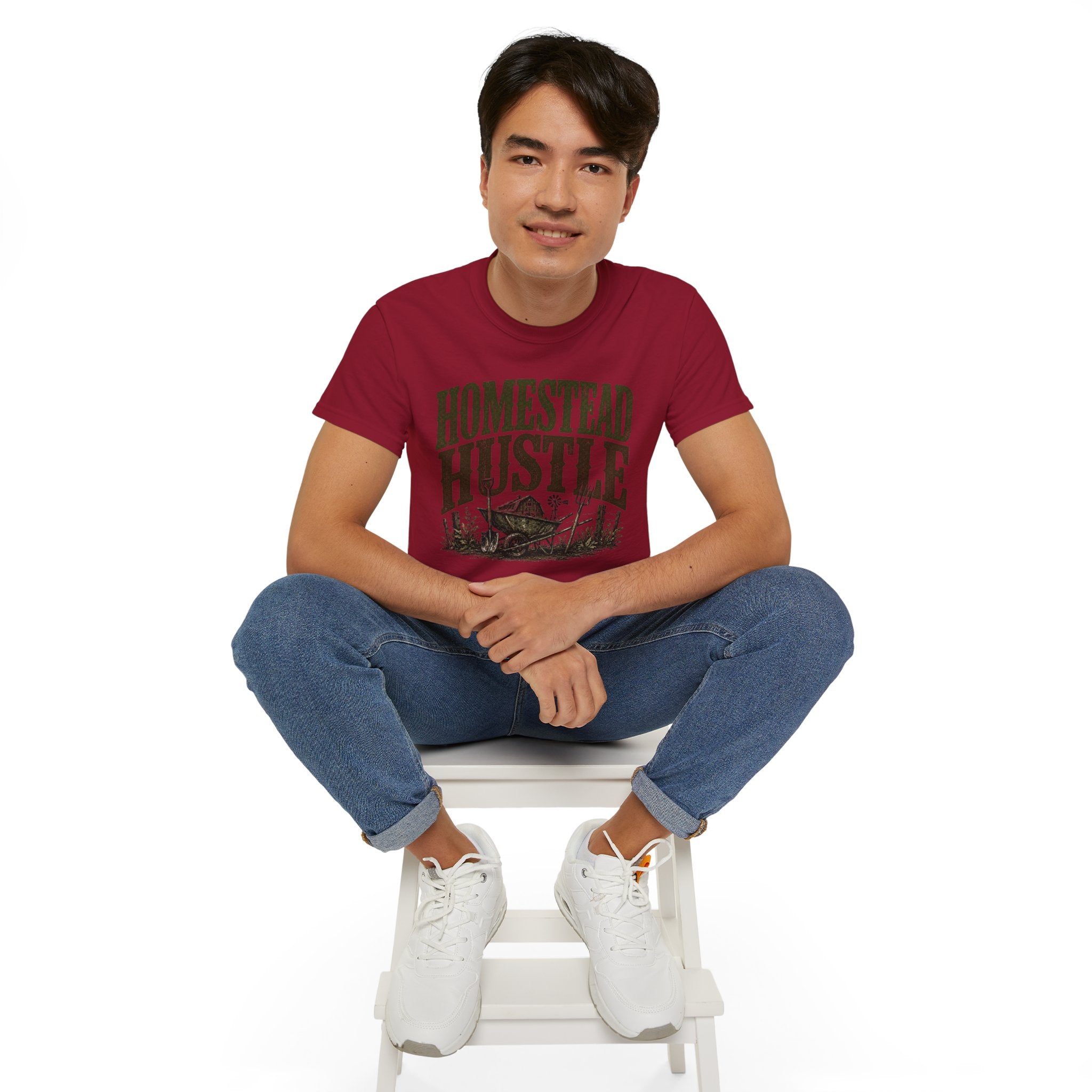 Homestead Hustle – Vintage Farm Life Graphic Tee