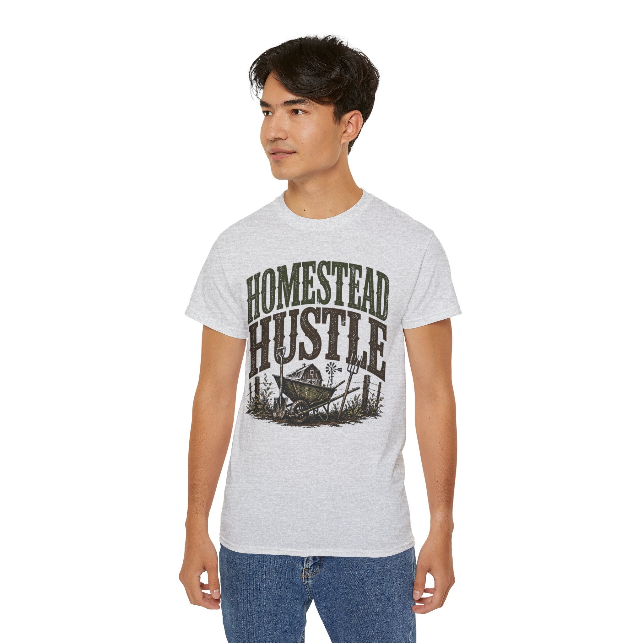 Homestead Hustle – Vintage Farm Life Graphic Tee
