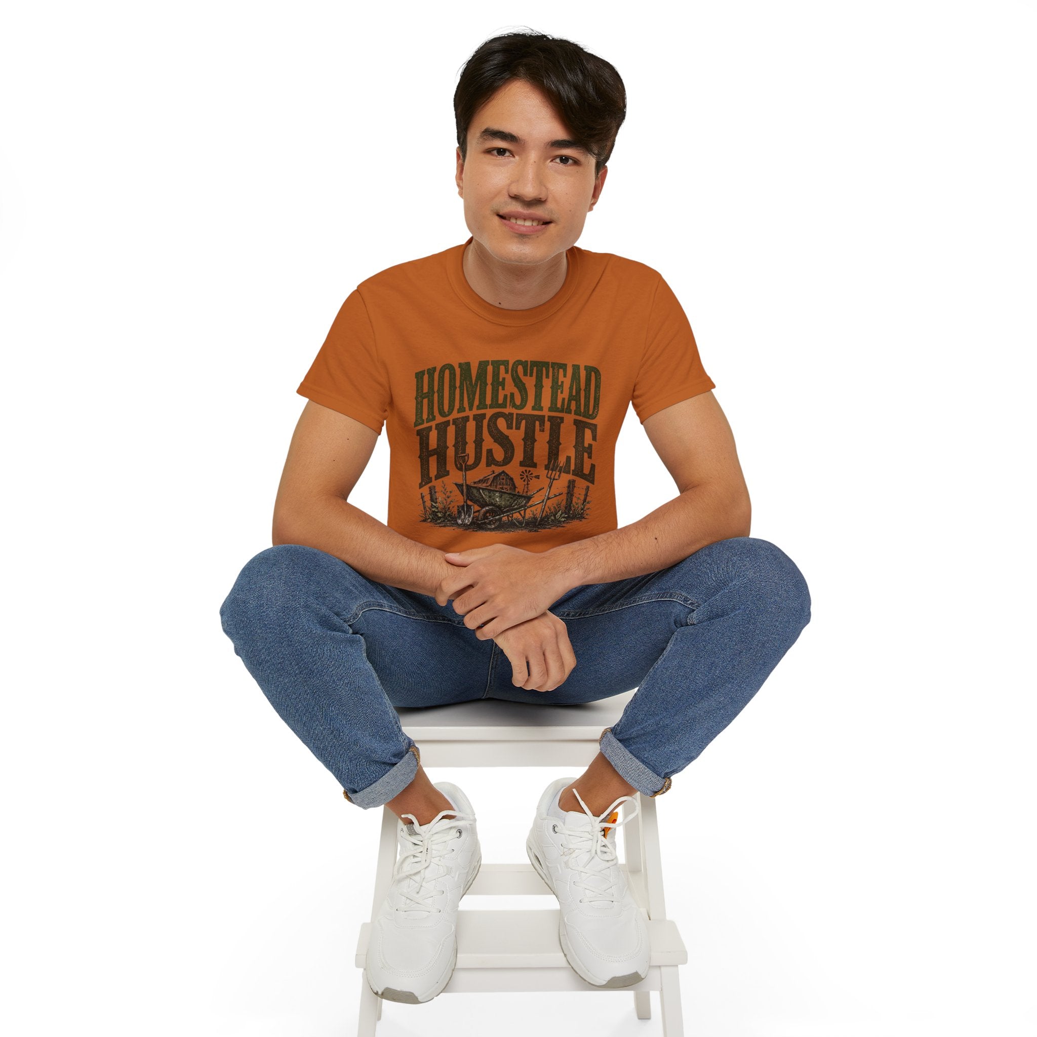 Homestead Hustle – Vintage Farm Life Graphic Tee
