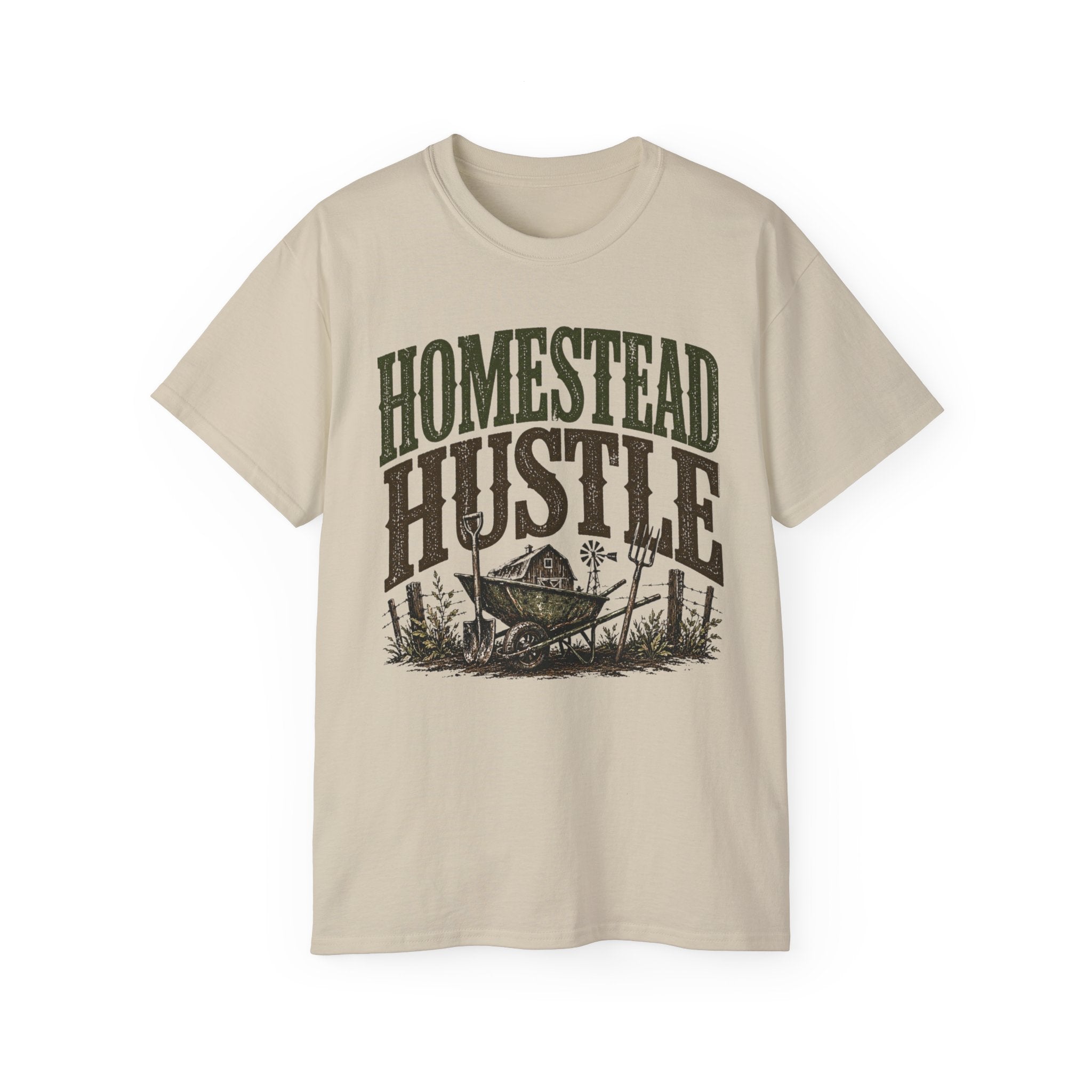 Homestead Hustle – Vintage Farm Life Graphic Tee