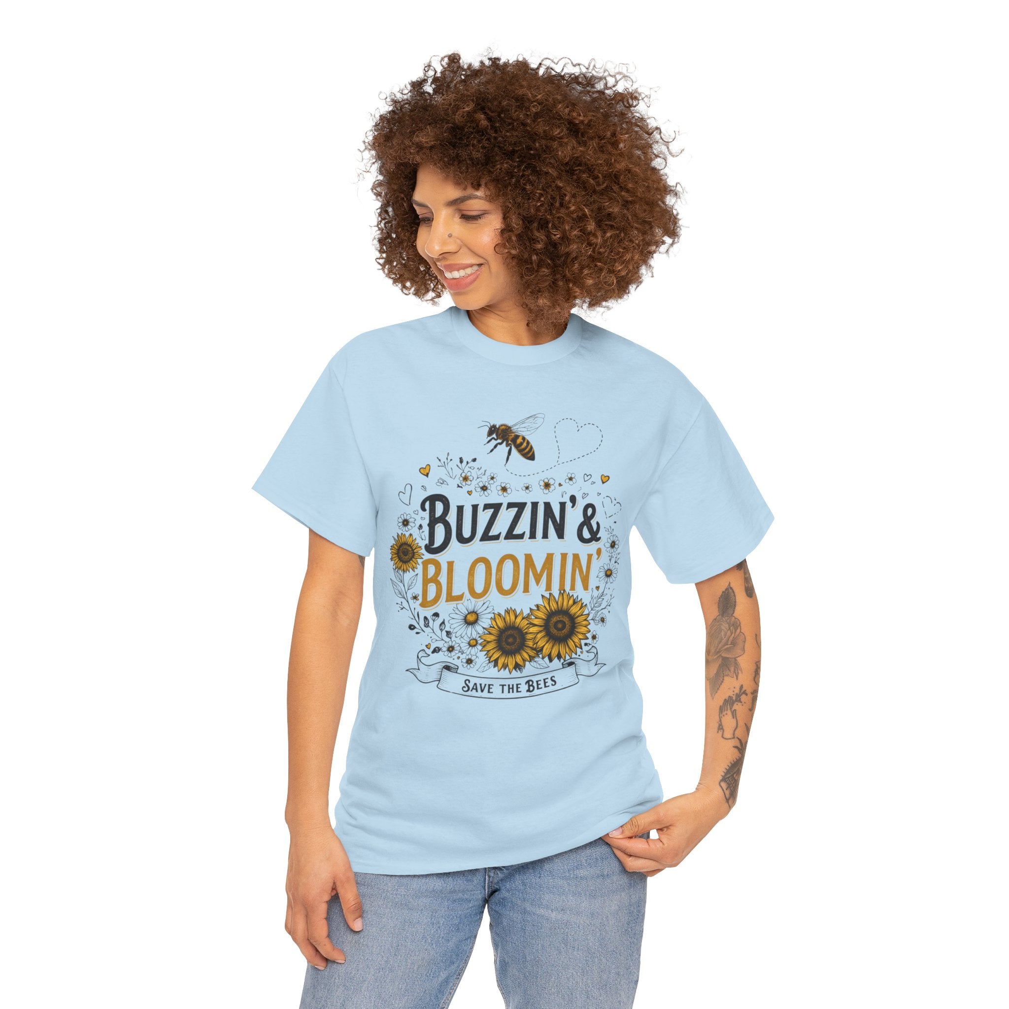 Buzzin’ & Bloomin’ Shirt – Save the Bees Garden Tee