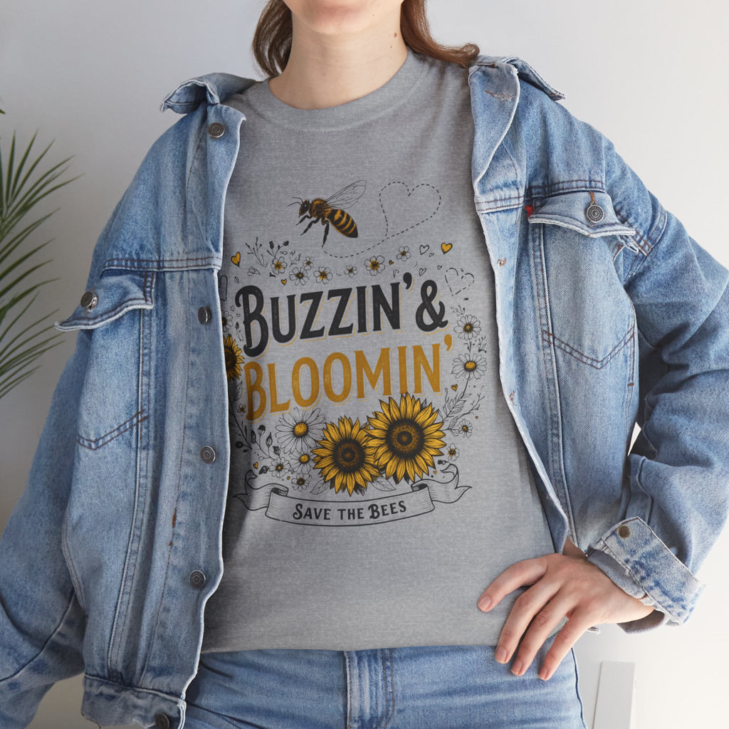 Buzzin’ & Bloomin’ Shirt – Save the Bees Garden Tee