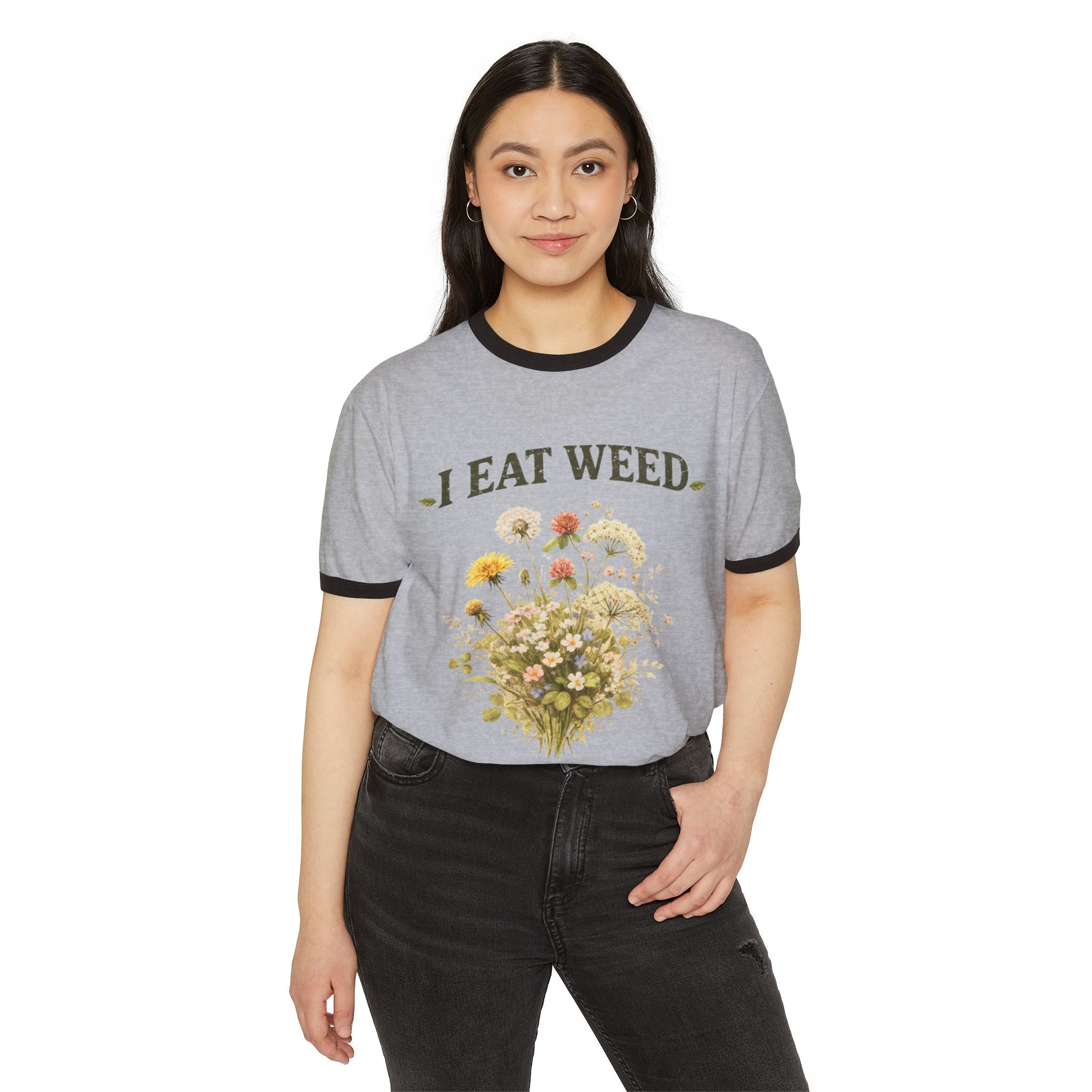 I Eat Weed Ringer Tee