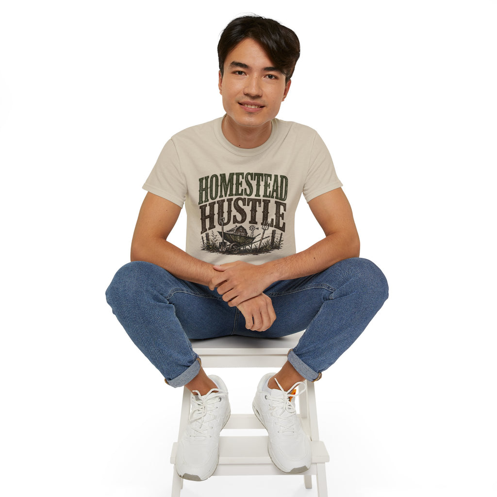 Homestead Hustle – Vintage Farm Life Graphic Tee