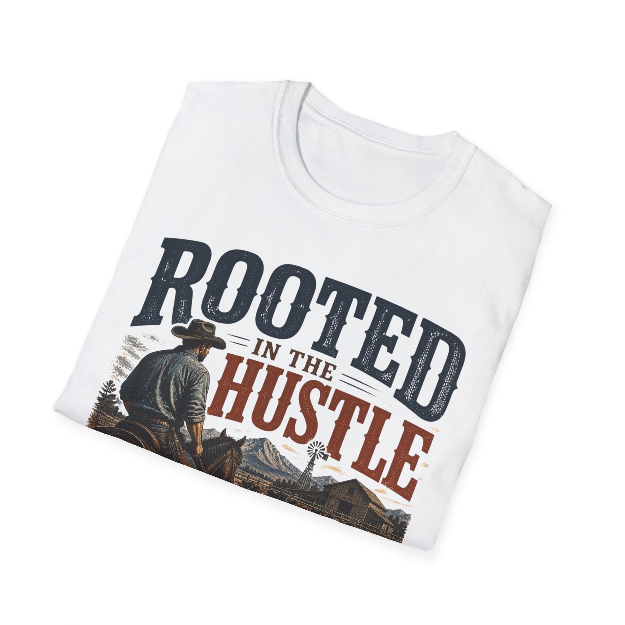 Rooted in the Hustle – Rustic Country Lifestyle Tee