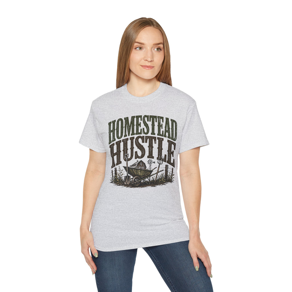 Homestead Hustle – Vintage Farm Life Graphic Tee