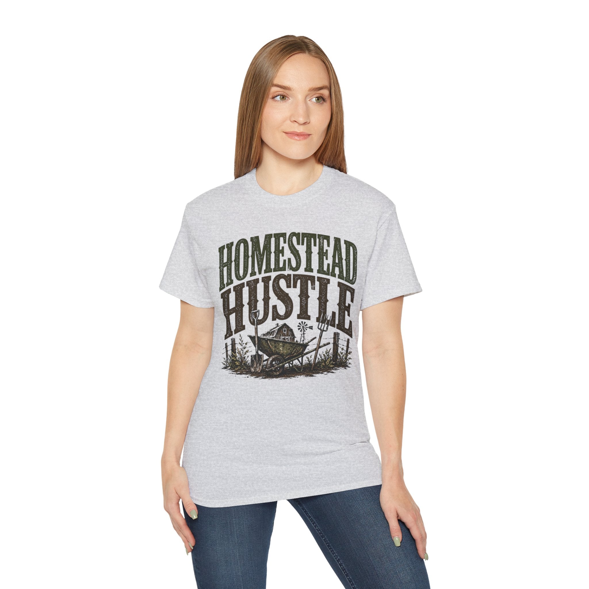 Homestead Hustle – Vintage Farm Life Graphic Tee