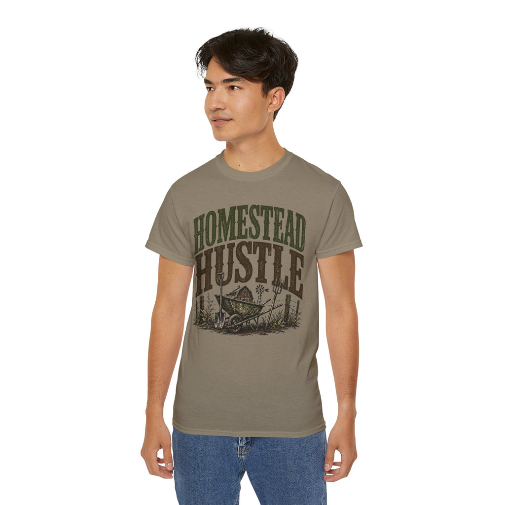 Homestead Hustle – Vintage Farm Life Graphic Tee