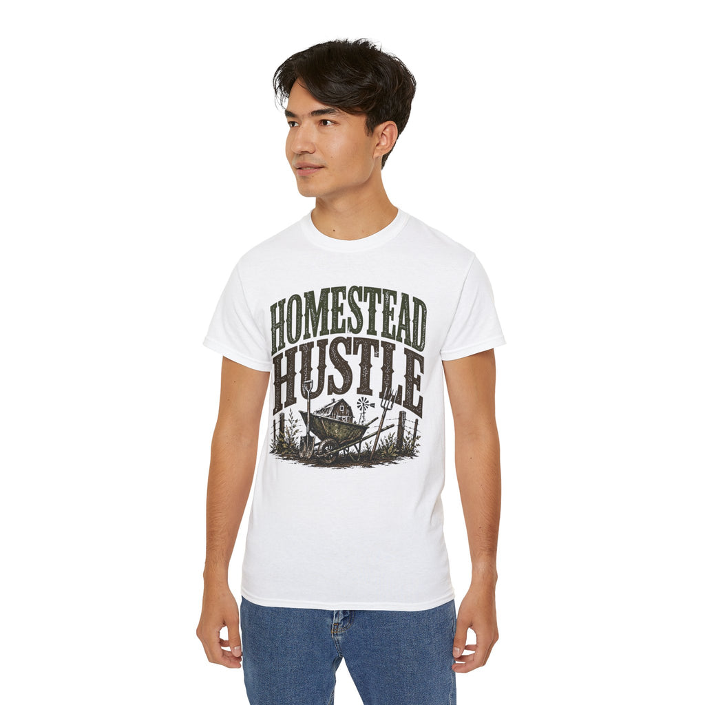 Homestead Hustle – Vintage Farm Life Graphic Tee