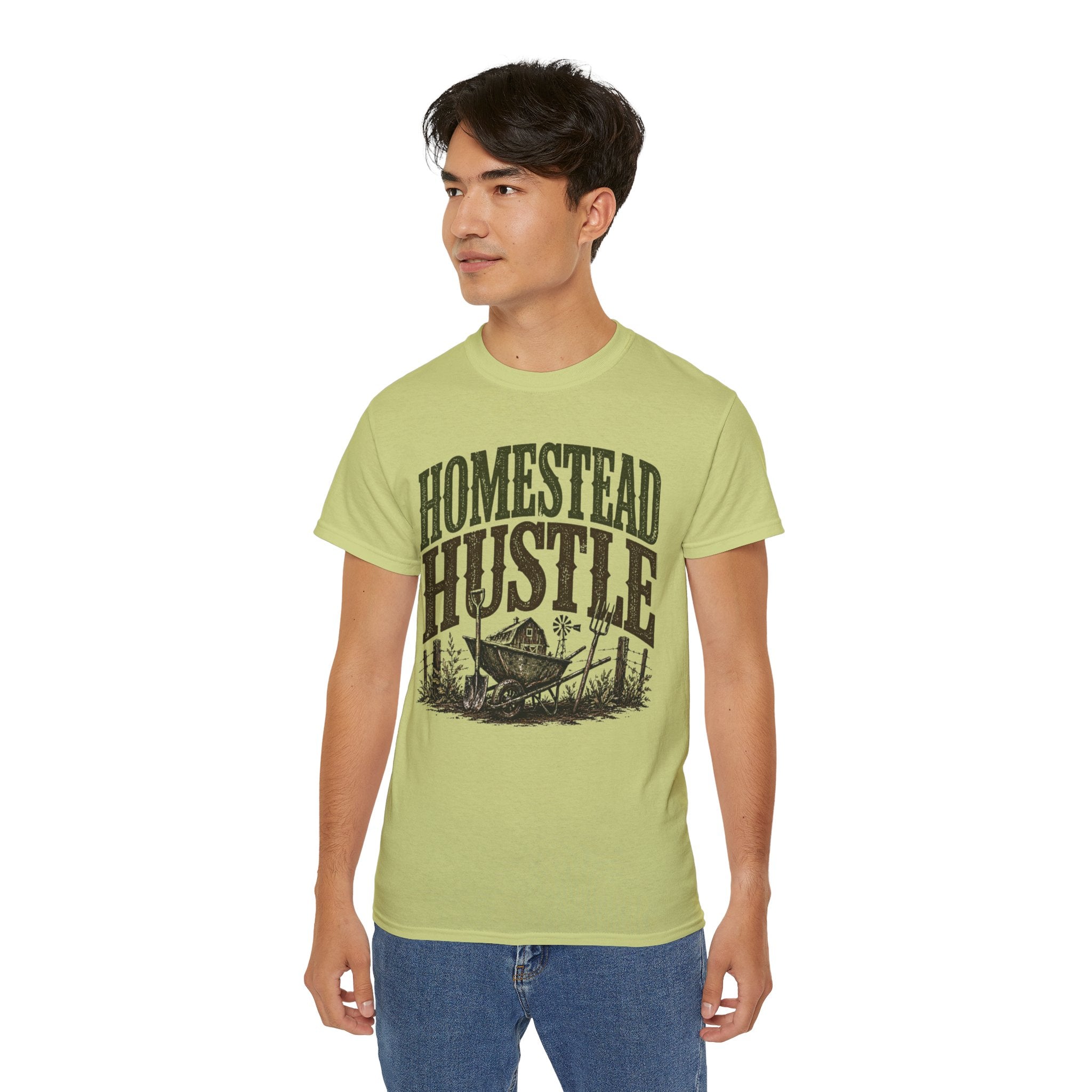 Homestead Hustle – Vintage Farm Life Graphic Tee