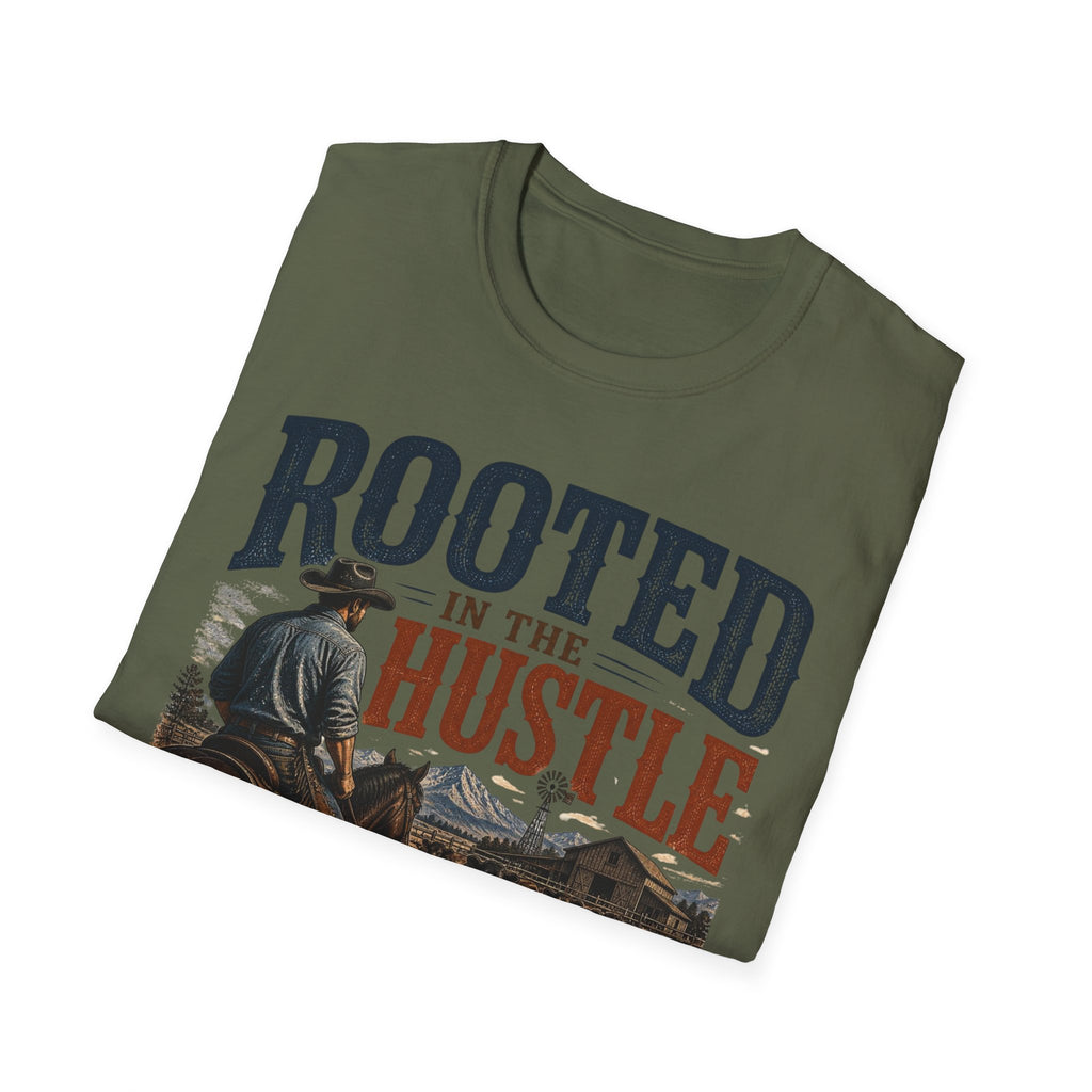Rooted in the Hustle – Rustic Country Lifestyle Tee