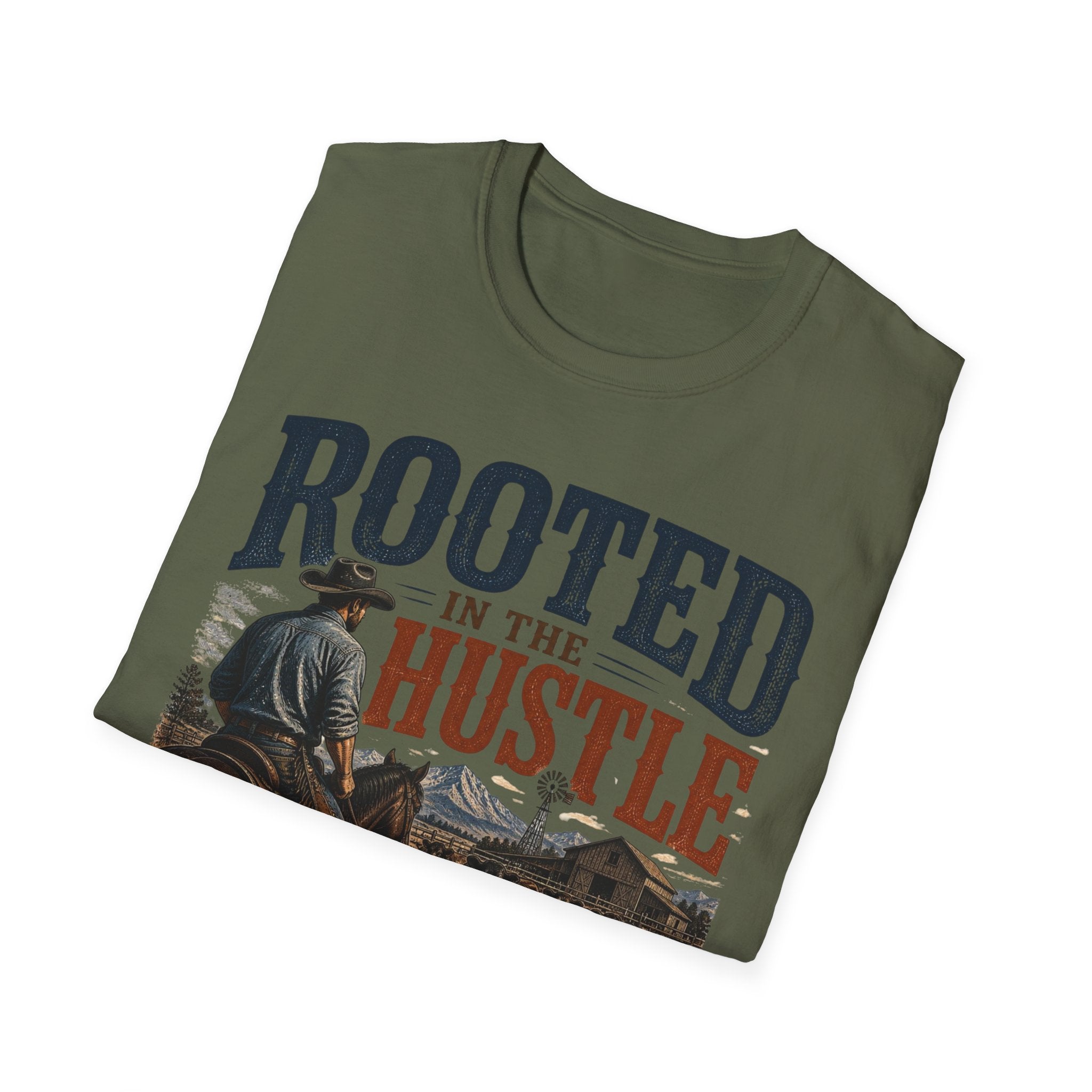 Rooted in the Hustle – Rustic Country Lifestyle Tee