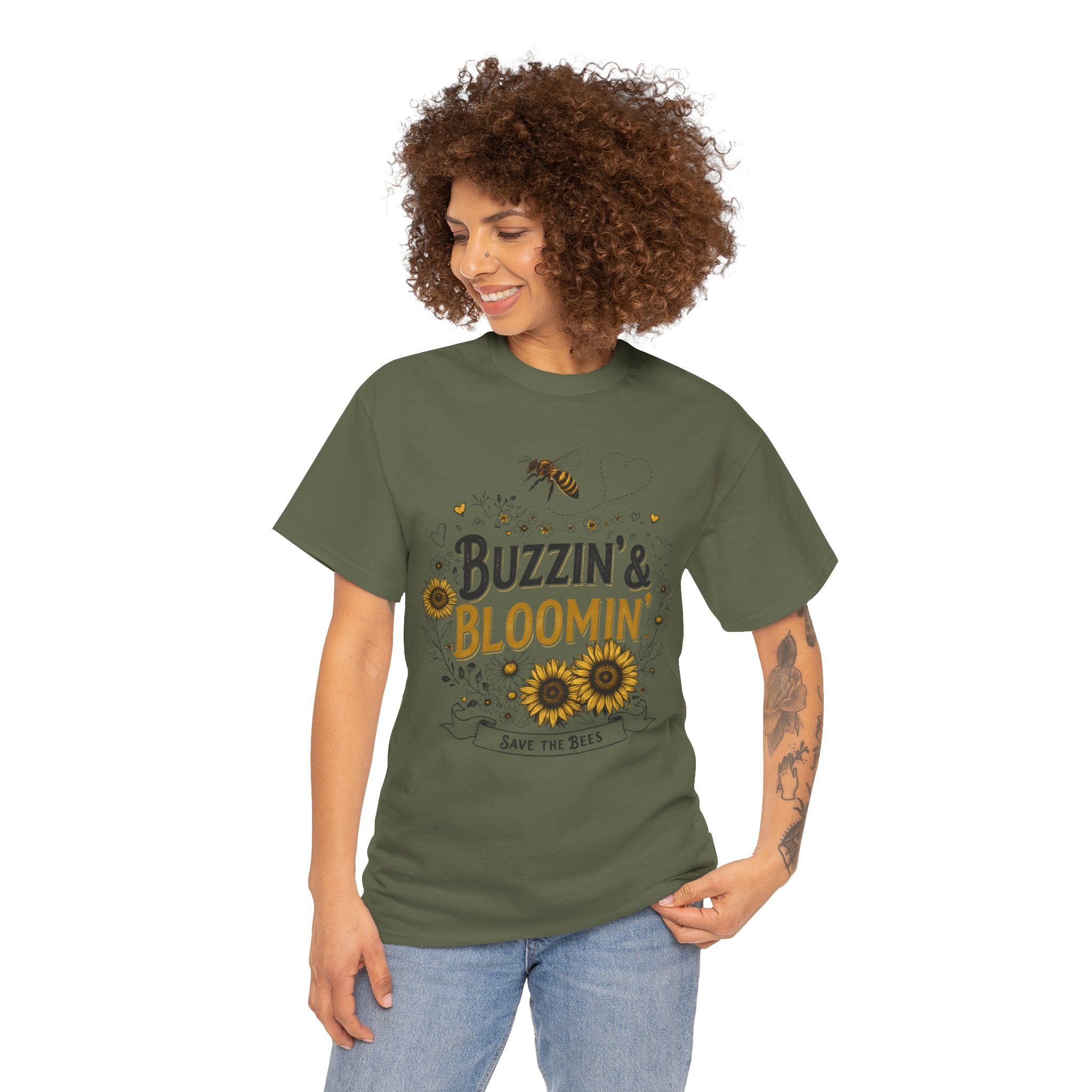 Buzzin’ & Bloomin’ Shirt – Save the Bees Garden Tee