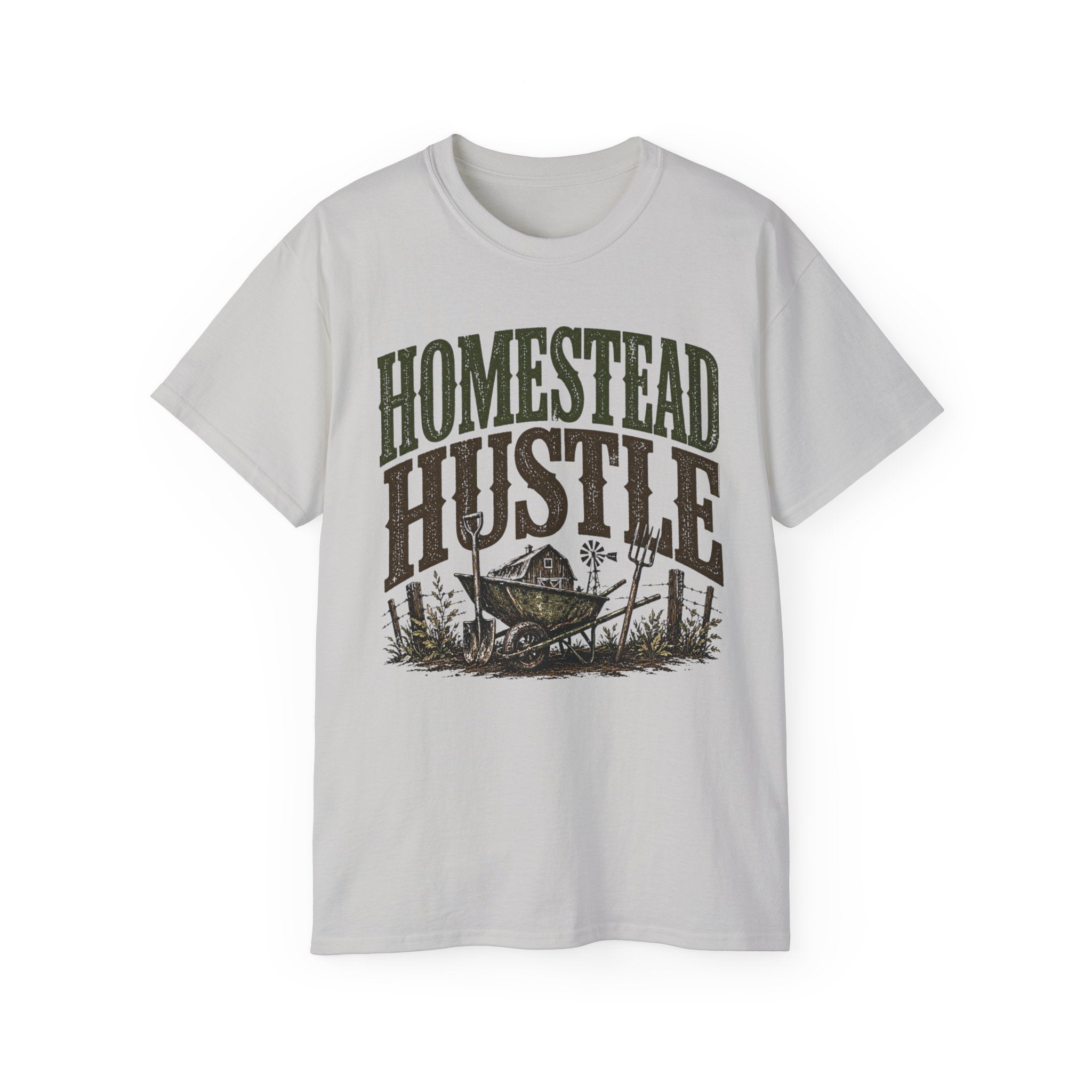 Homestead Hustle – Vintage Farm Life Graphic Tee