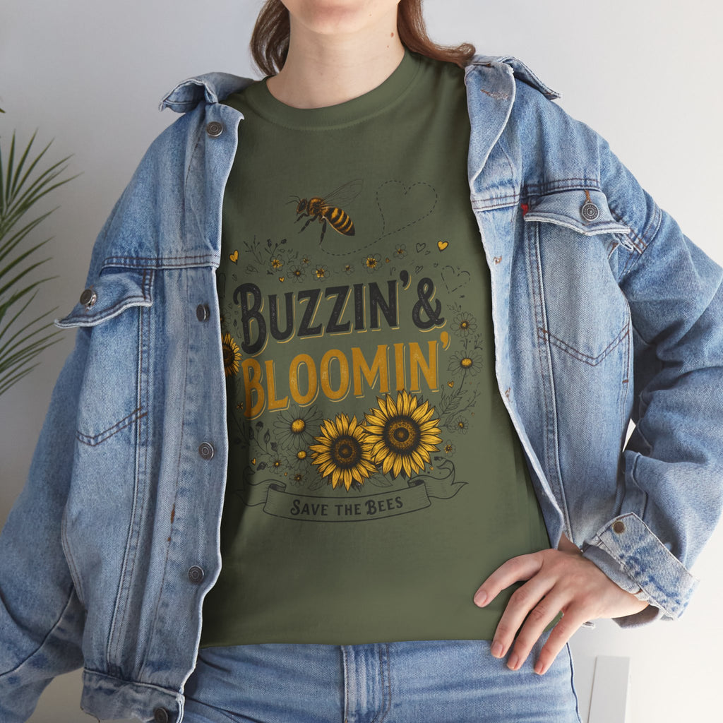 Buzzin’ & Bloomin’ Shirt – Save the Bees Garden Tee