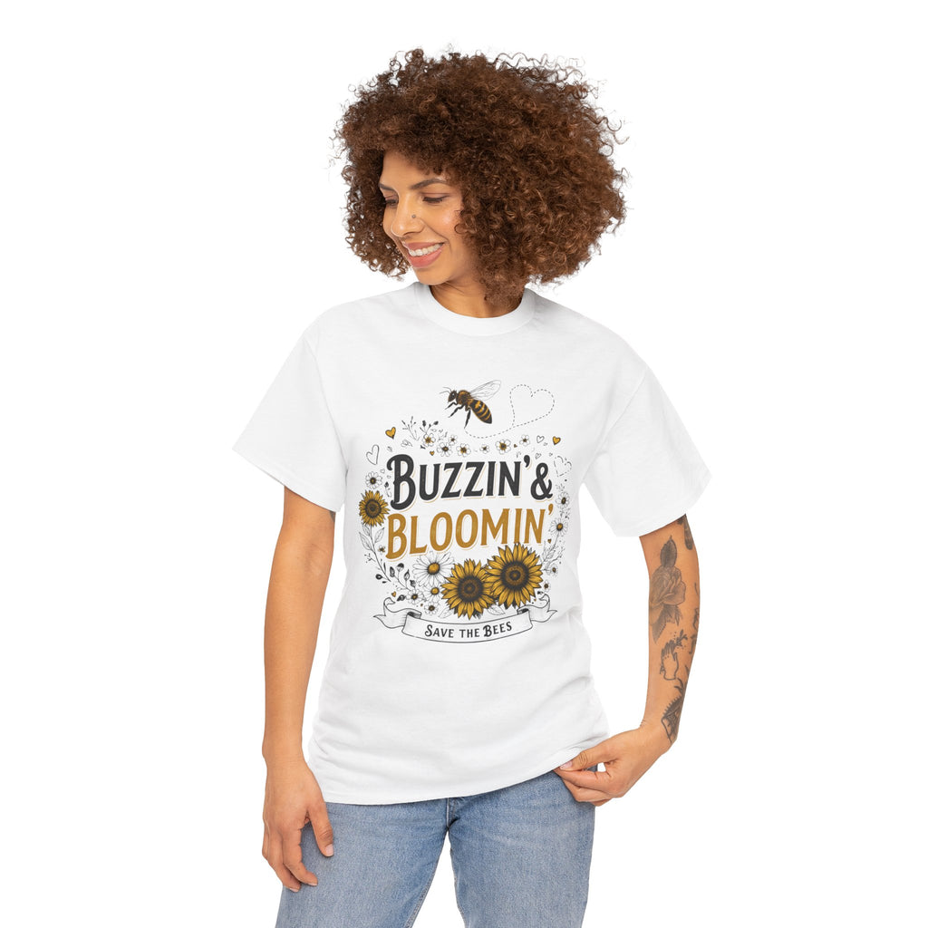 Buzzin’ & Bloomin’ Shirt – Save the Bees Garden Tee