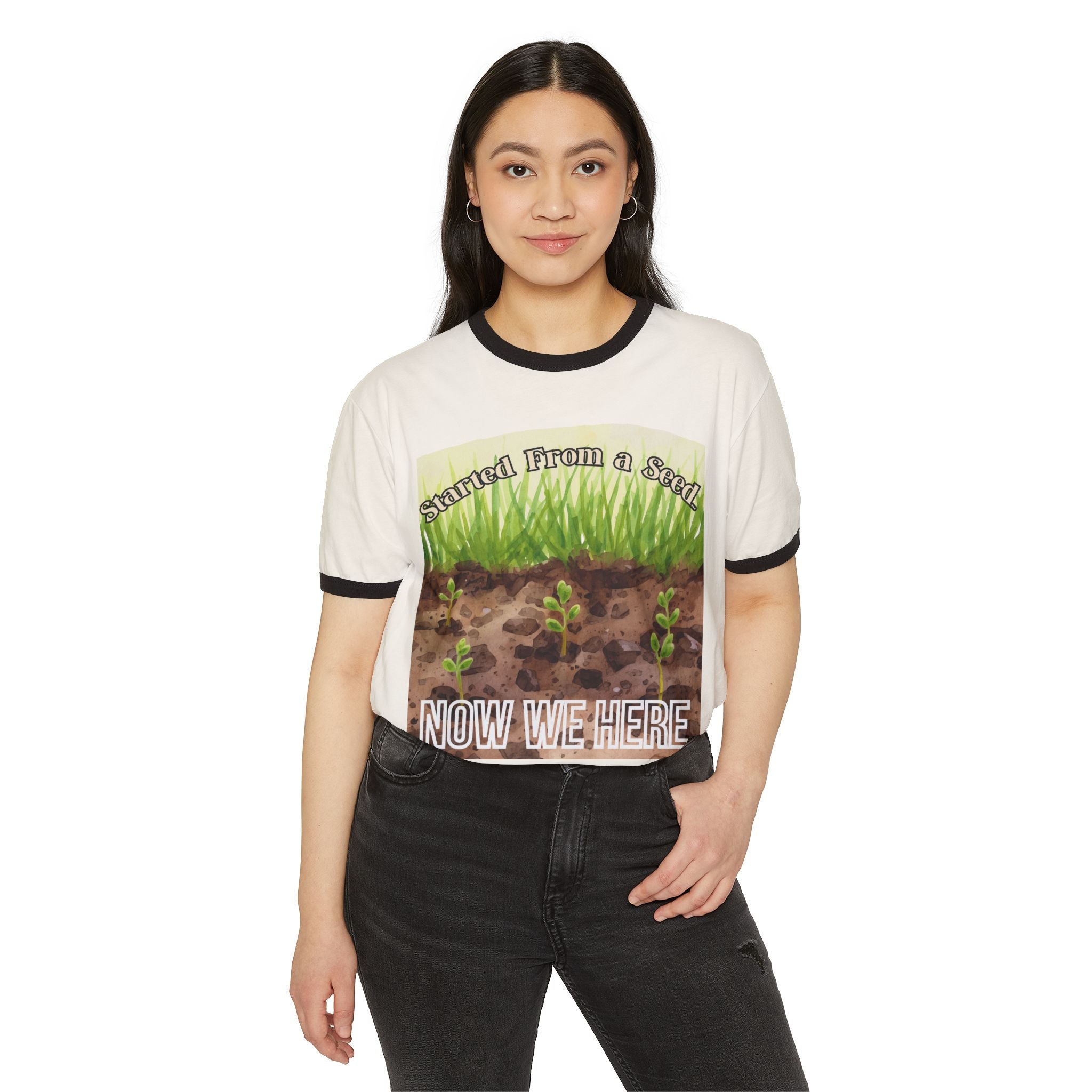 Started From a Seed Now the Whole Garden Here Shirt – Front & Back Gardening Tee – Plant Lover Gift – Homestead Shirt