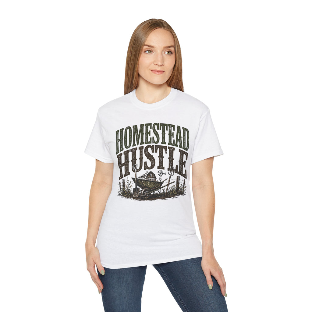 Homestead Hustle – Vintage Farm Life Graphic Tee