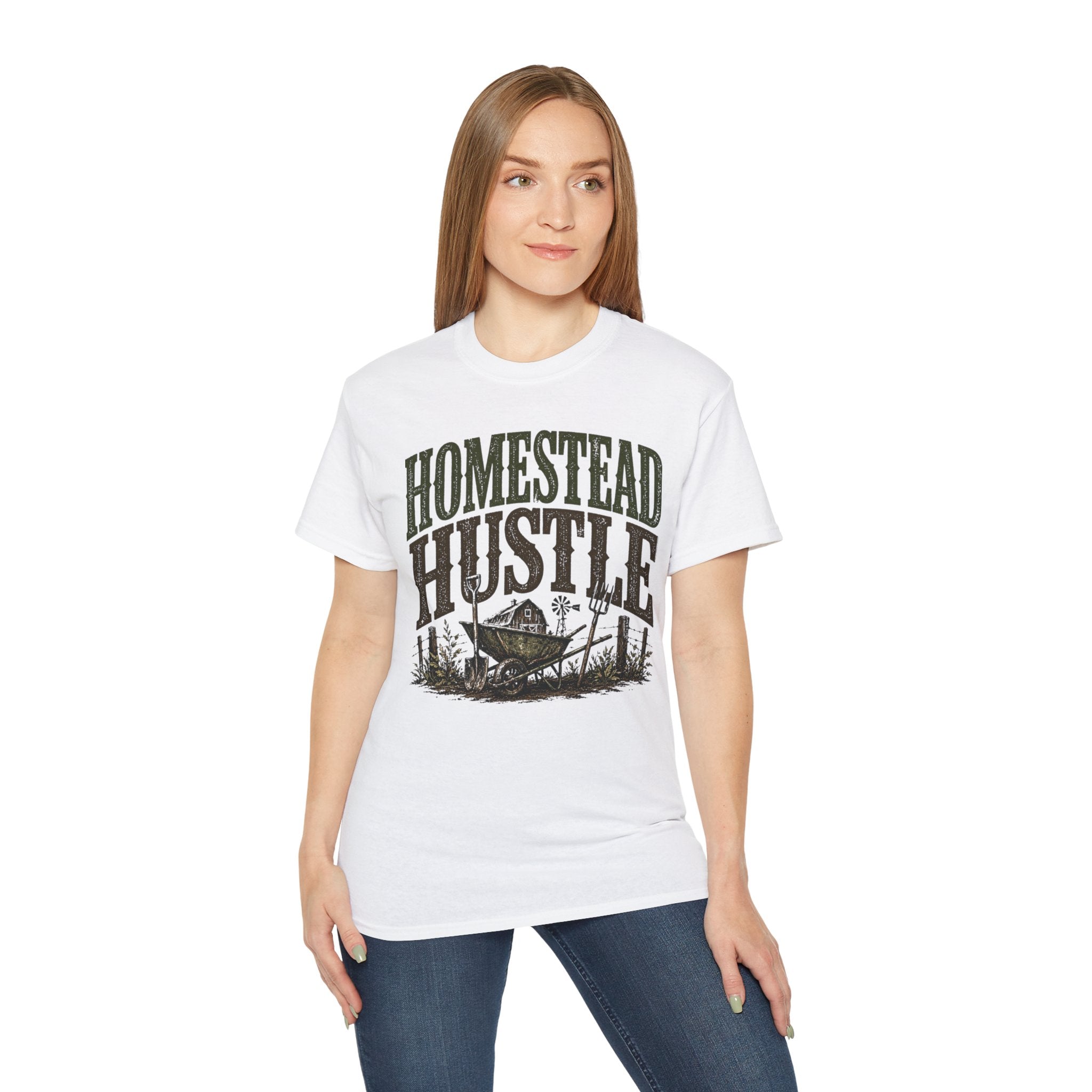 Homestead Hustle – Vintage Farm Life Graphic Tee