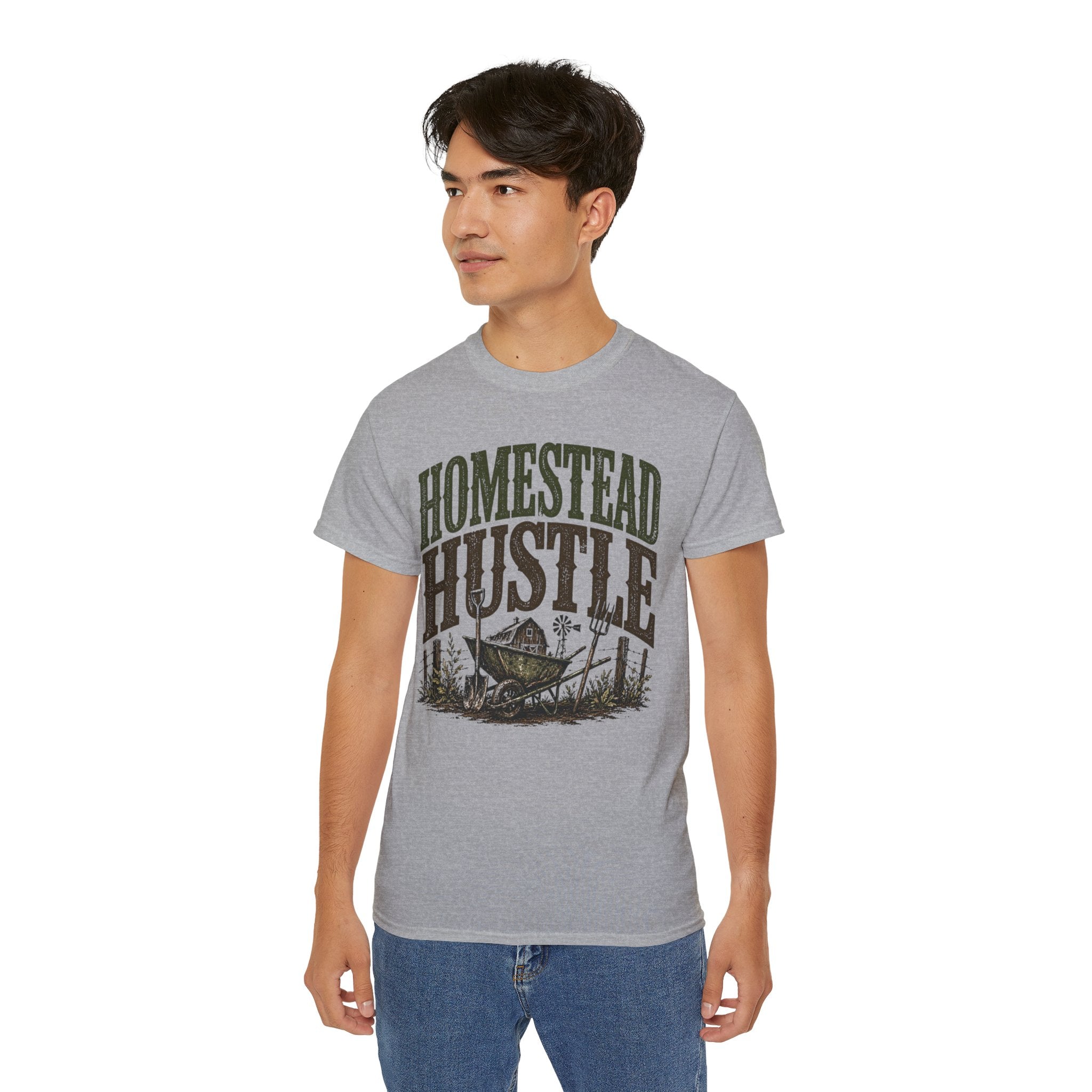 Homestead Hustle – Vintage Farm Life Graphic Tee