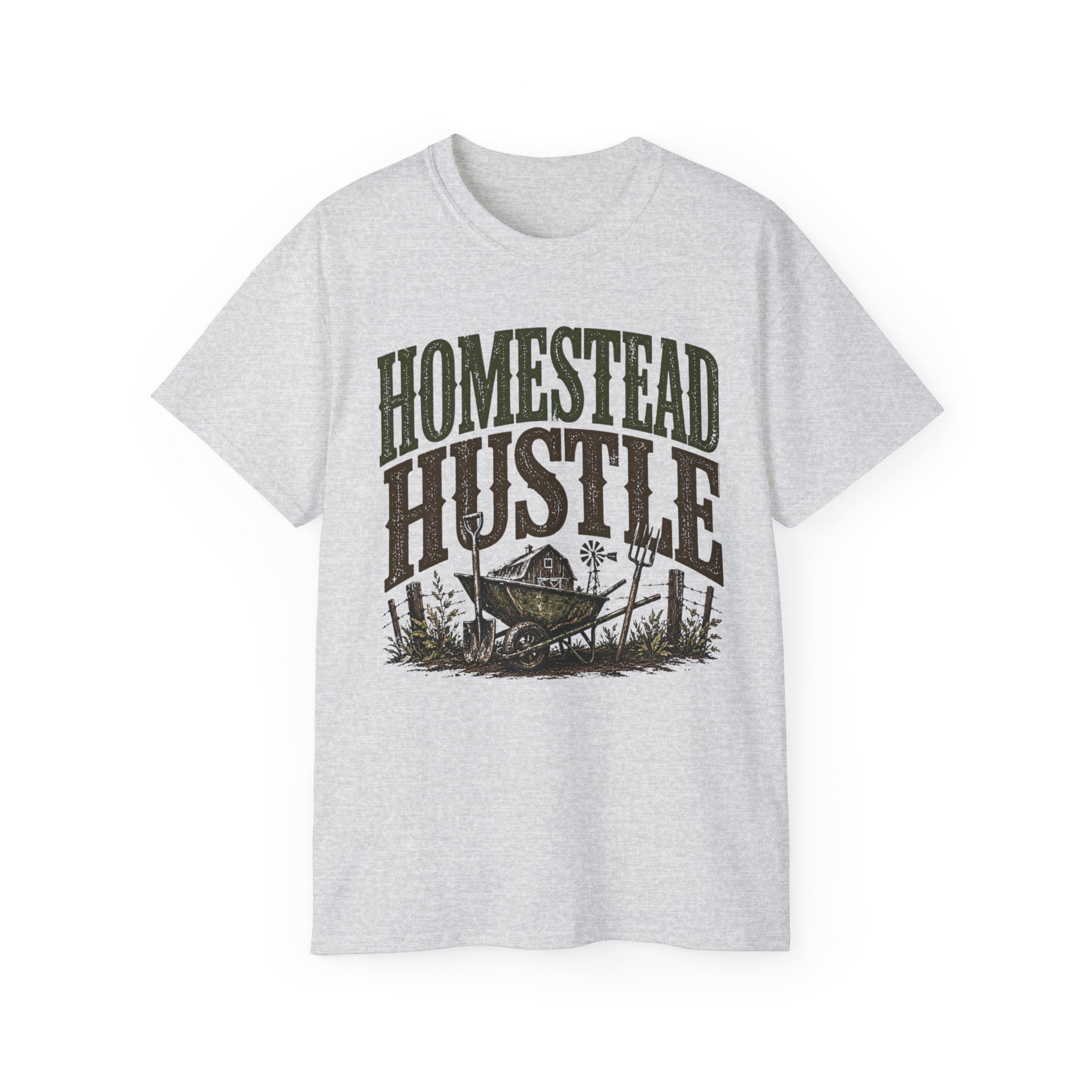 Homestead Hustle – Vintage Farm Life Graphic Tee