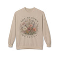 She Blooms Quietly Sweatshirt – Floral Aesthetic Crewneck