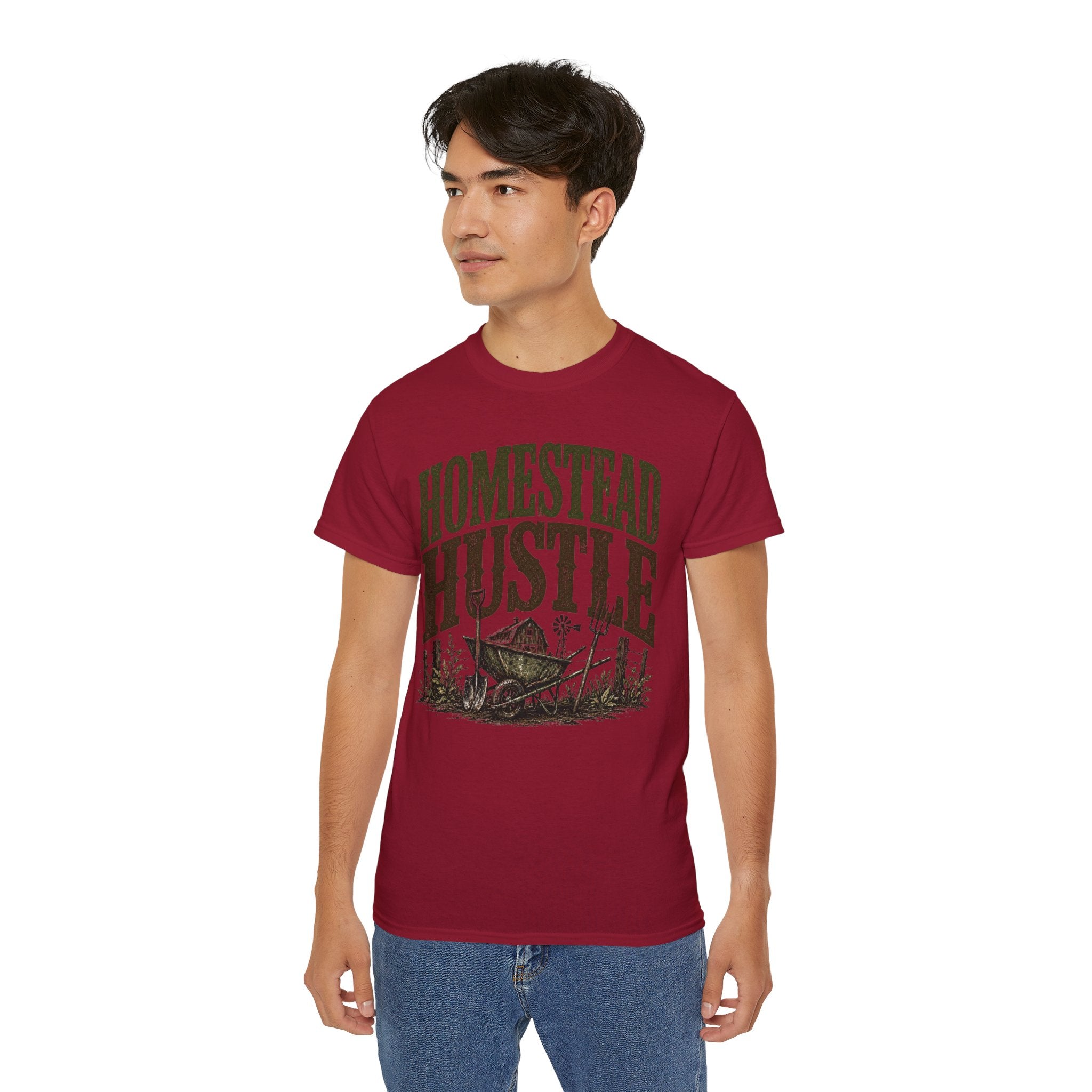 Homestead Hustle – Vintage Farm Life Graphic Tee