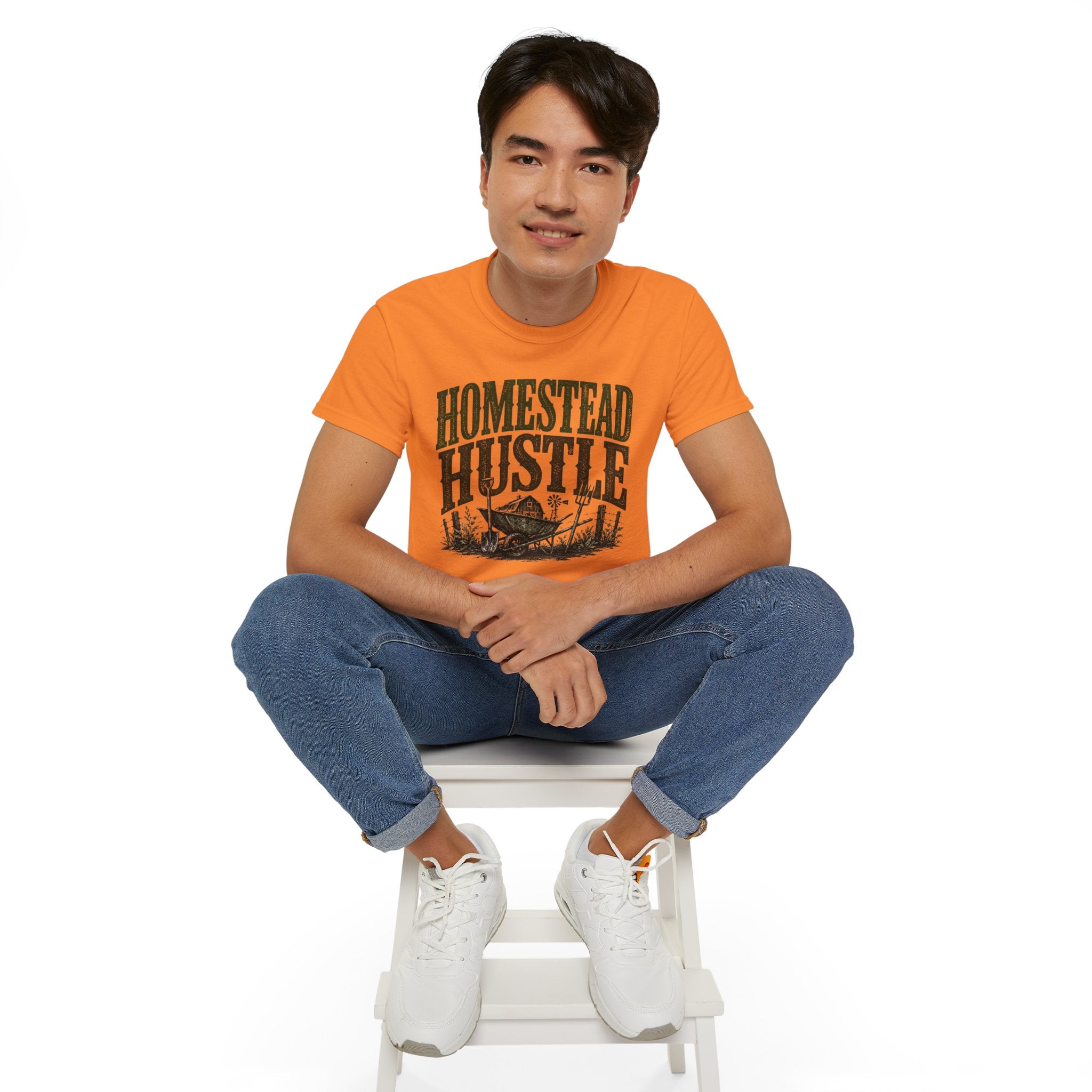 Homestead Hustle – Vintage Farm Life Graphic Tee