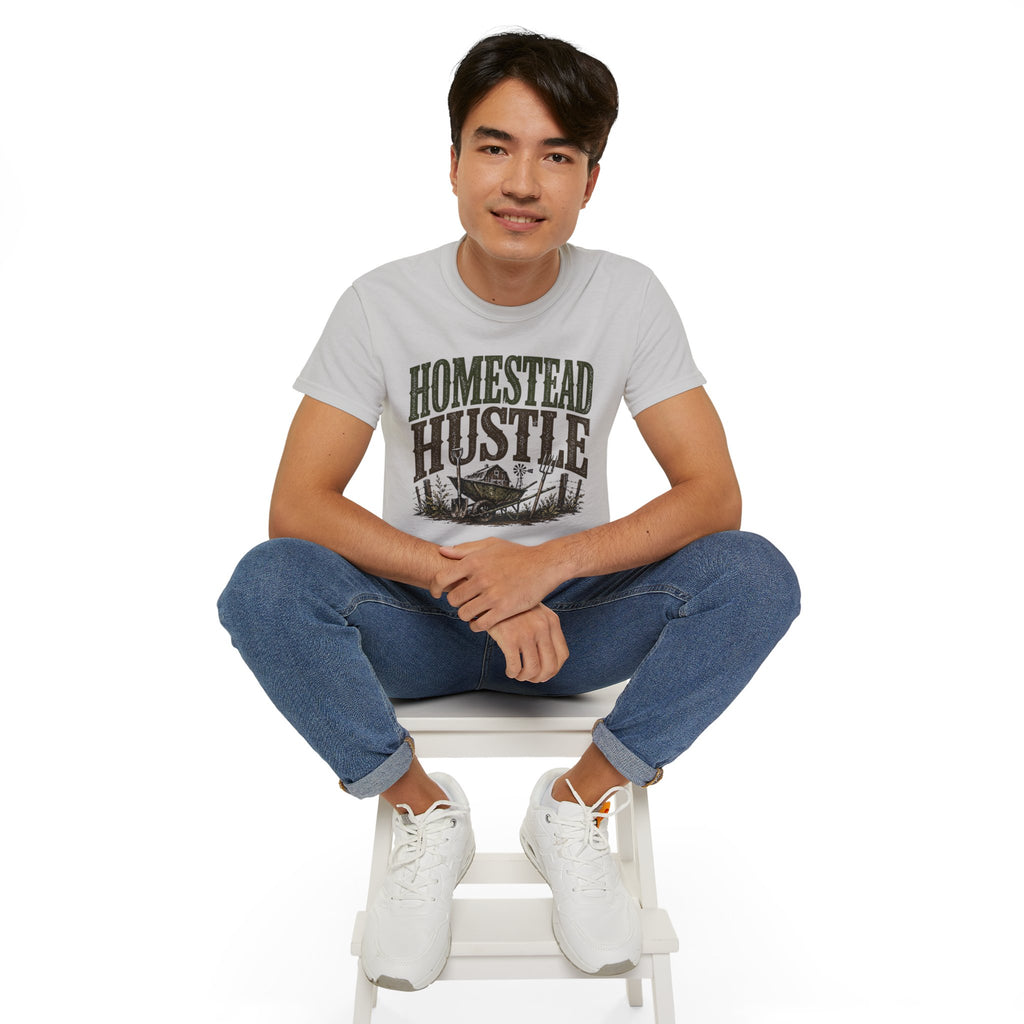 Homestead Hustle – Vintage Farm Life Graphic Tee