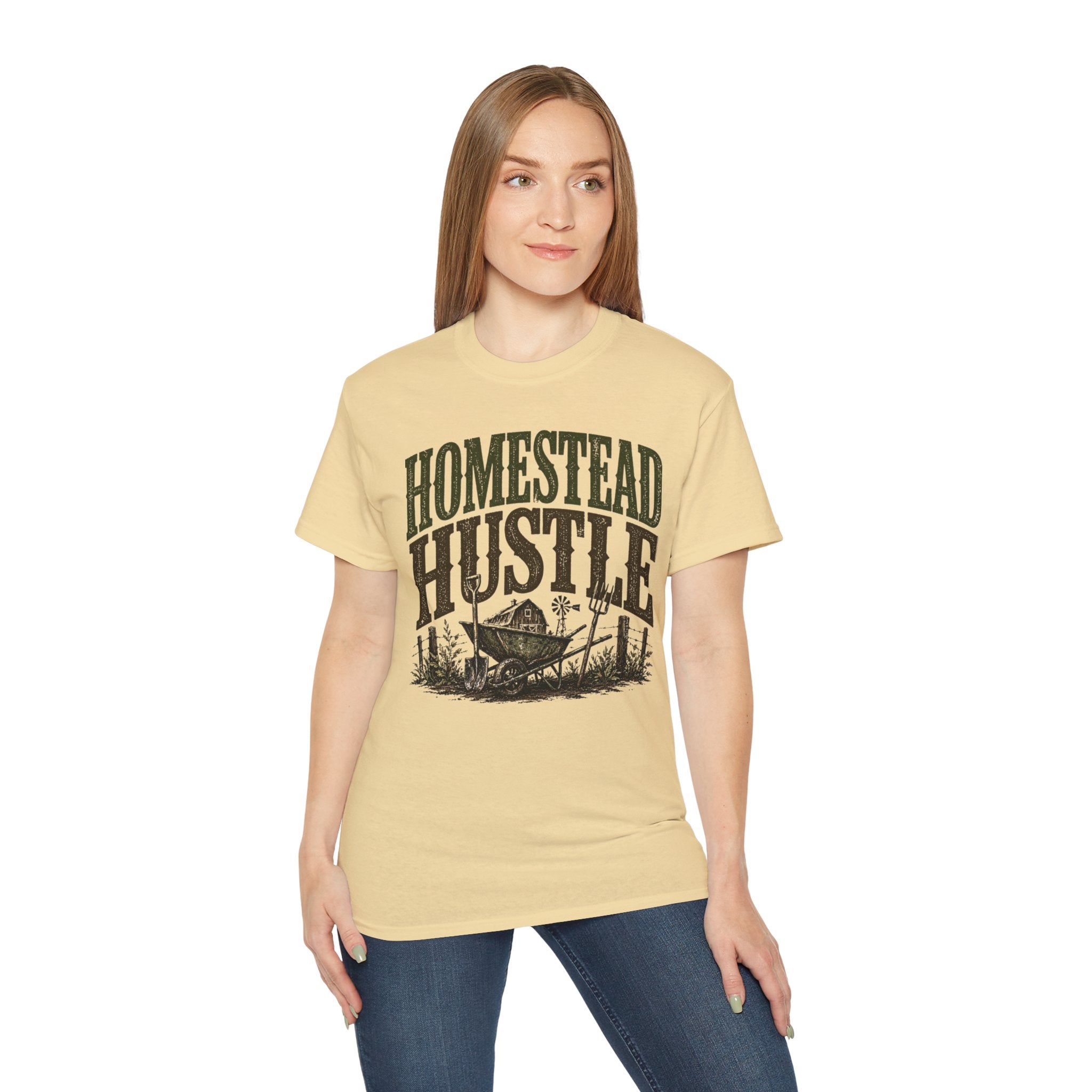 Homestead Hustle – Vintage Farm Life Graphic Tee