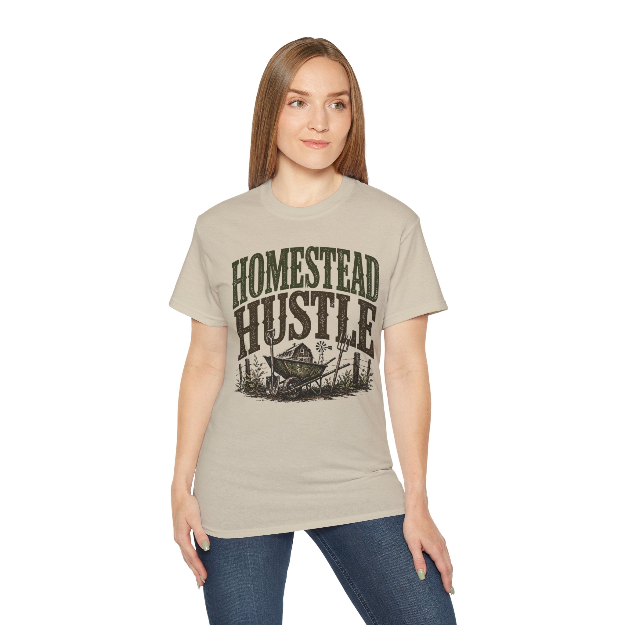 Homestead Hustle – Vintage Farm Life Graphic Tee