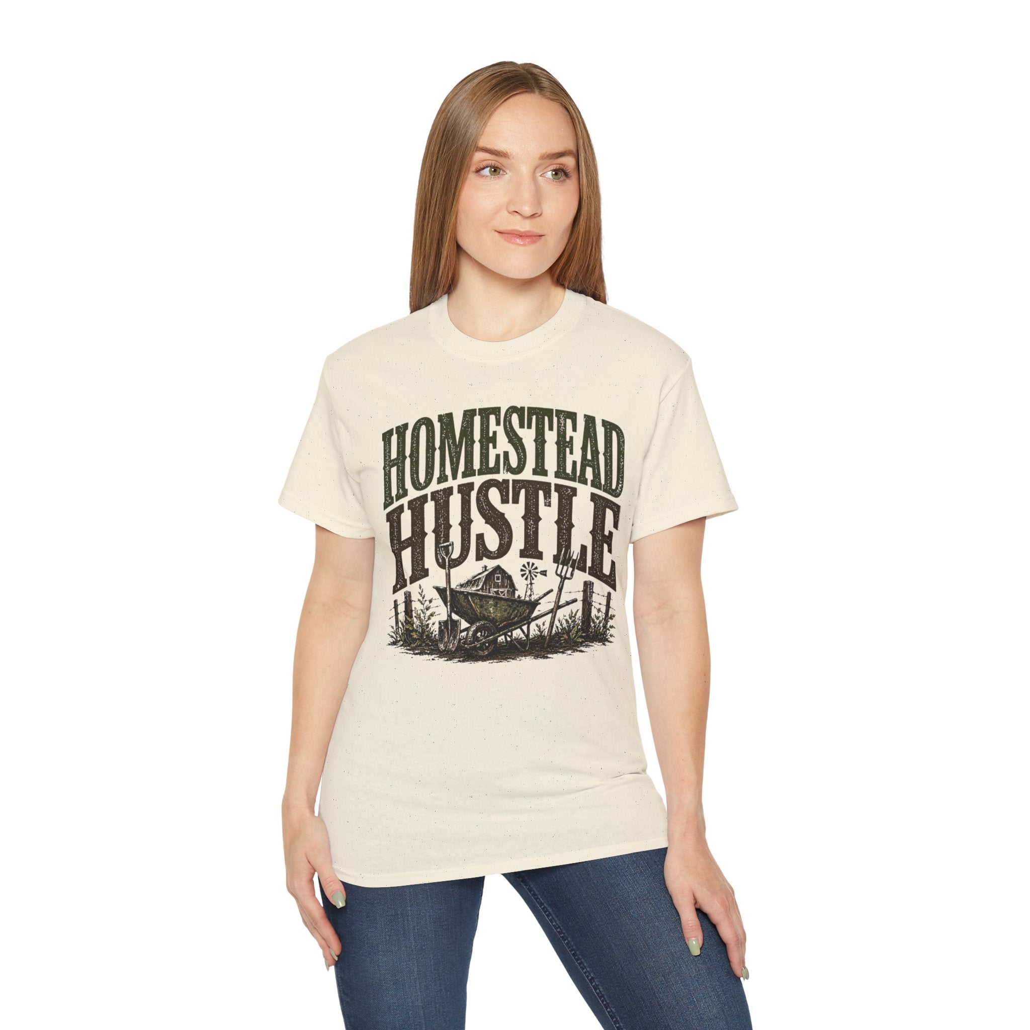 Homestead Hustle – Vintage Farm Life Graphic Tee
