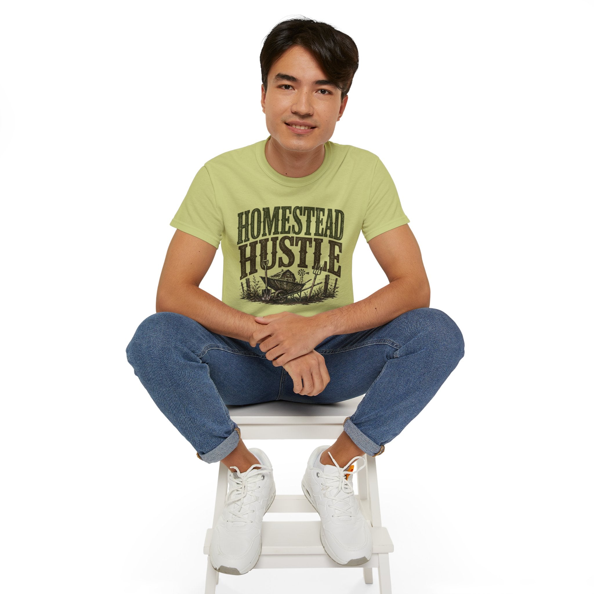 Homestead Hustle – Vintage Farm Life Graphic Tee